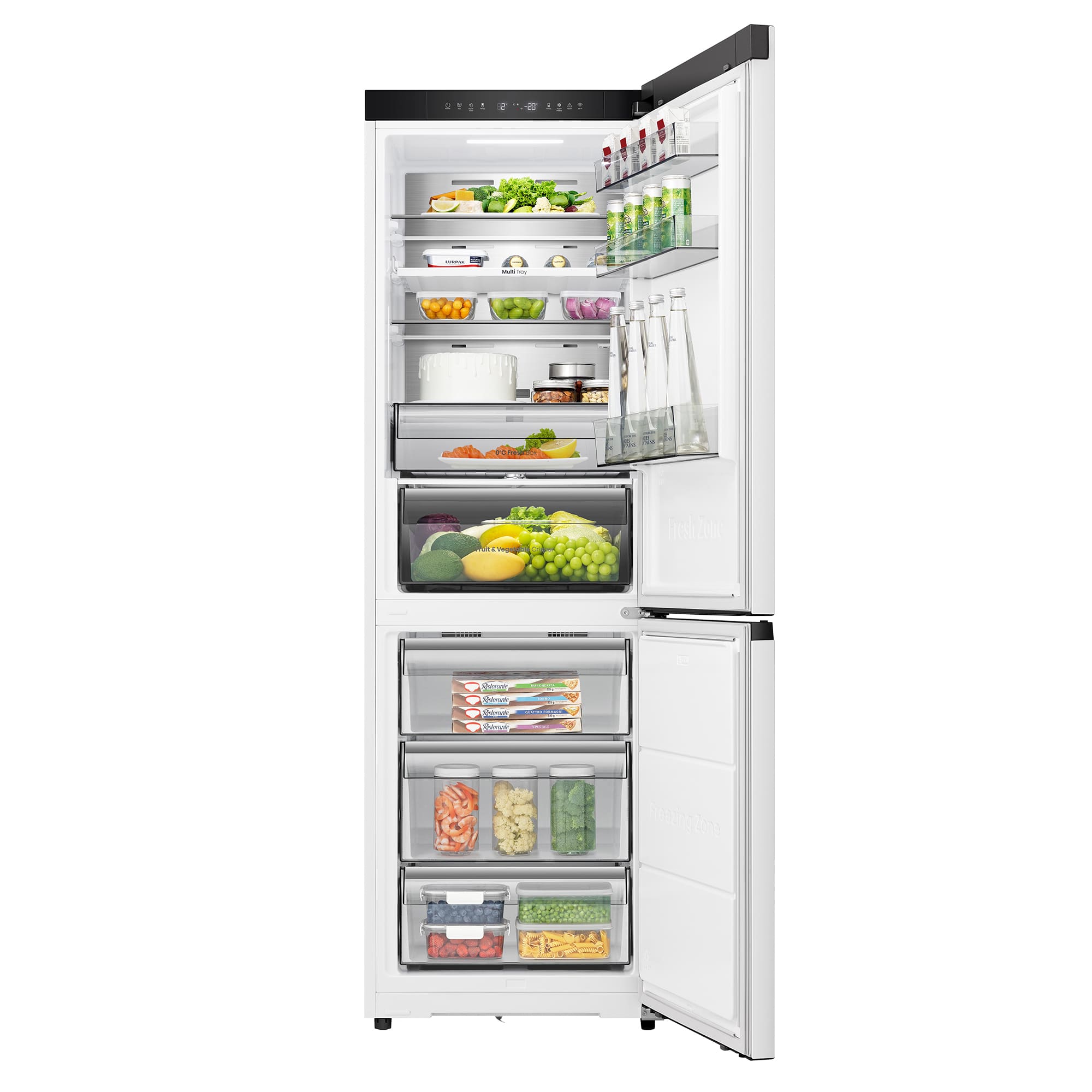 Hisense - RB3K330SAWD – Combi 2 Puertas De Libre Instalación Kitchen Fit, Clase D, Capacidad 330L, Color Blanco