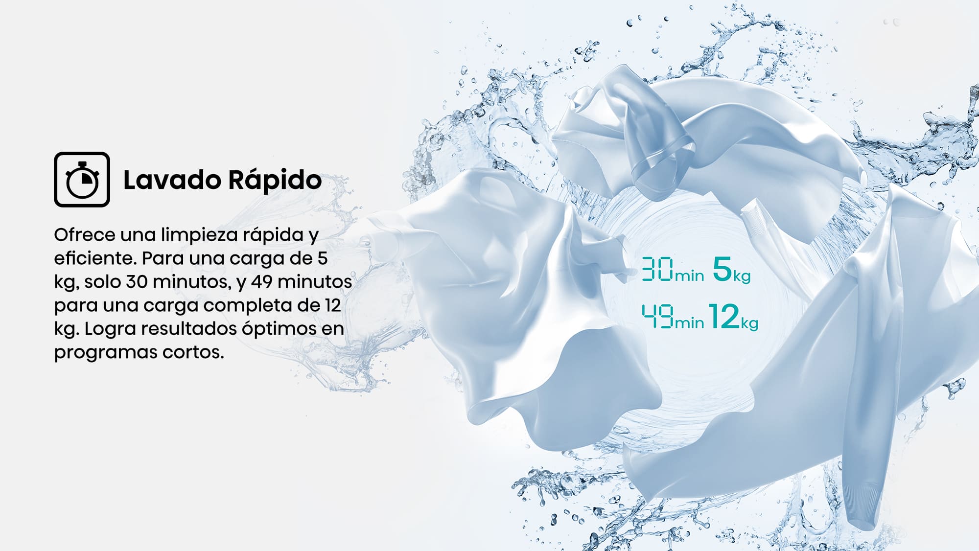 12 - lavado y secado en 49 minutos