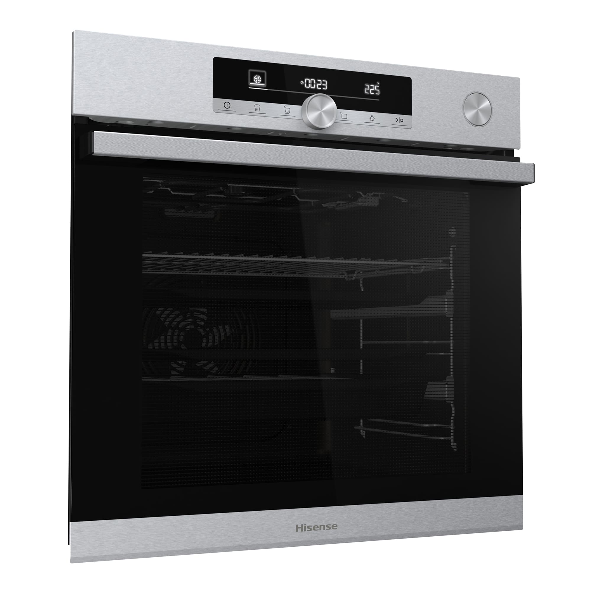 Hisense - O643PX – Horno Pirolítico, Cocción Vapor Con Depósito, Clase A+, 77L, Inox