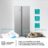 Americanos Side by Side RS3P558NEIE – Americano Side By Side De Libre Instalación, Clase E, Capacidad 544L, Color Inox