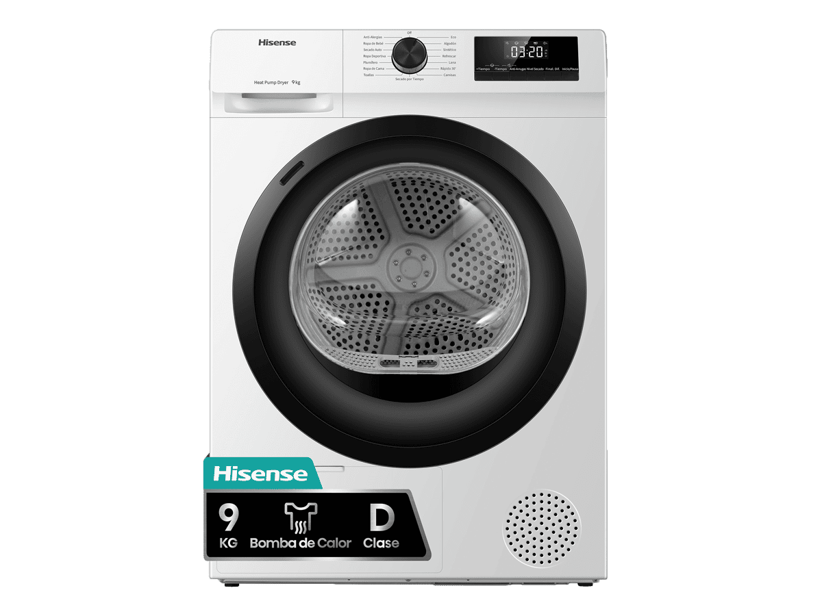 DHQE900UWDC - Secadora De Libre Instalación, Clase D, Capacidad 9 Kg, Color Blanco
