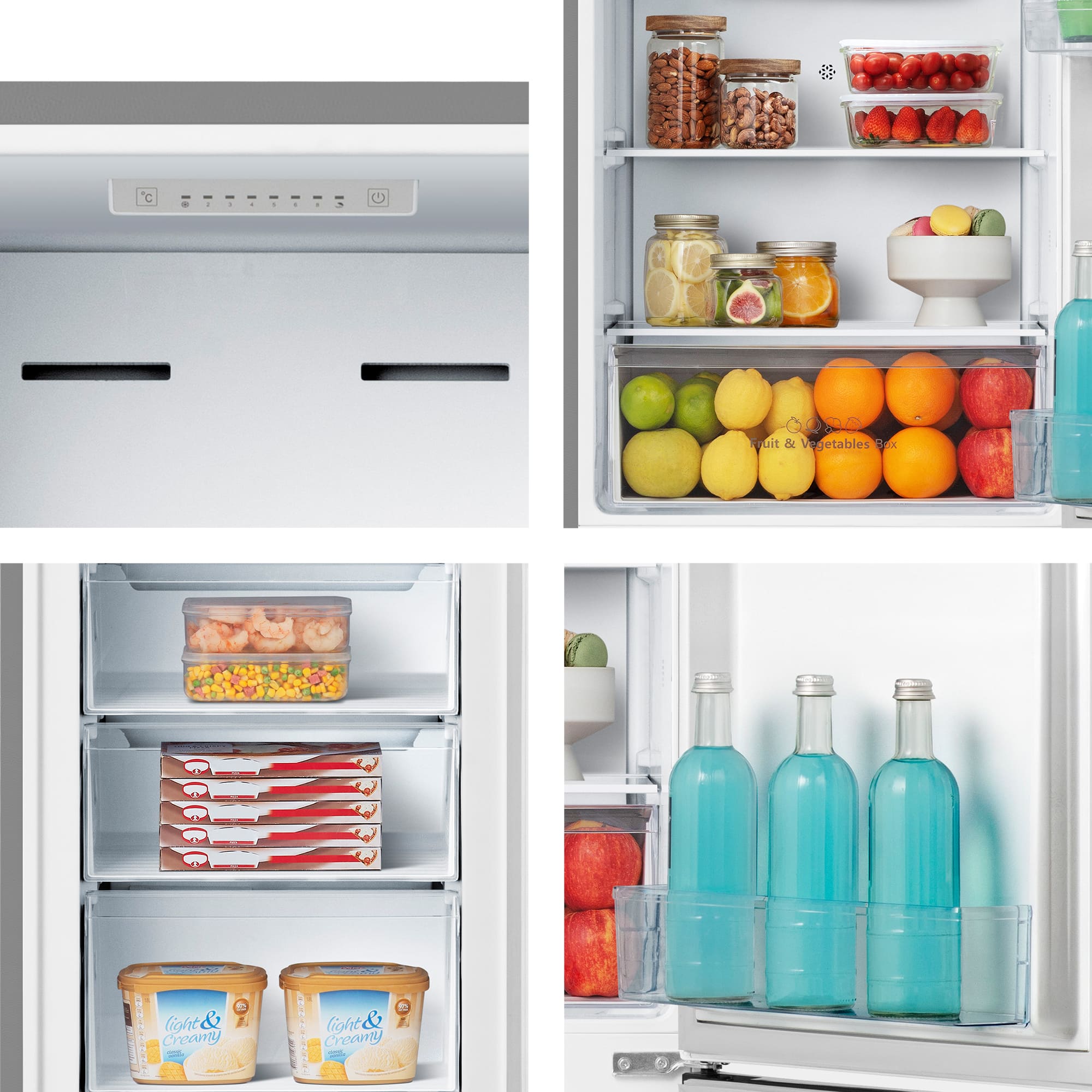 Hisense - RB329N4ACE – Combi 2 Puertas De Libre Instalación, Clase E, Capacidad 255L, Color Inox