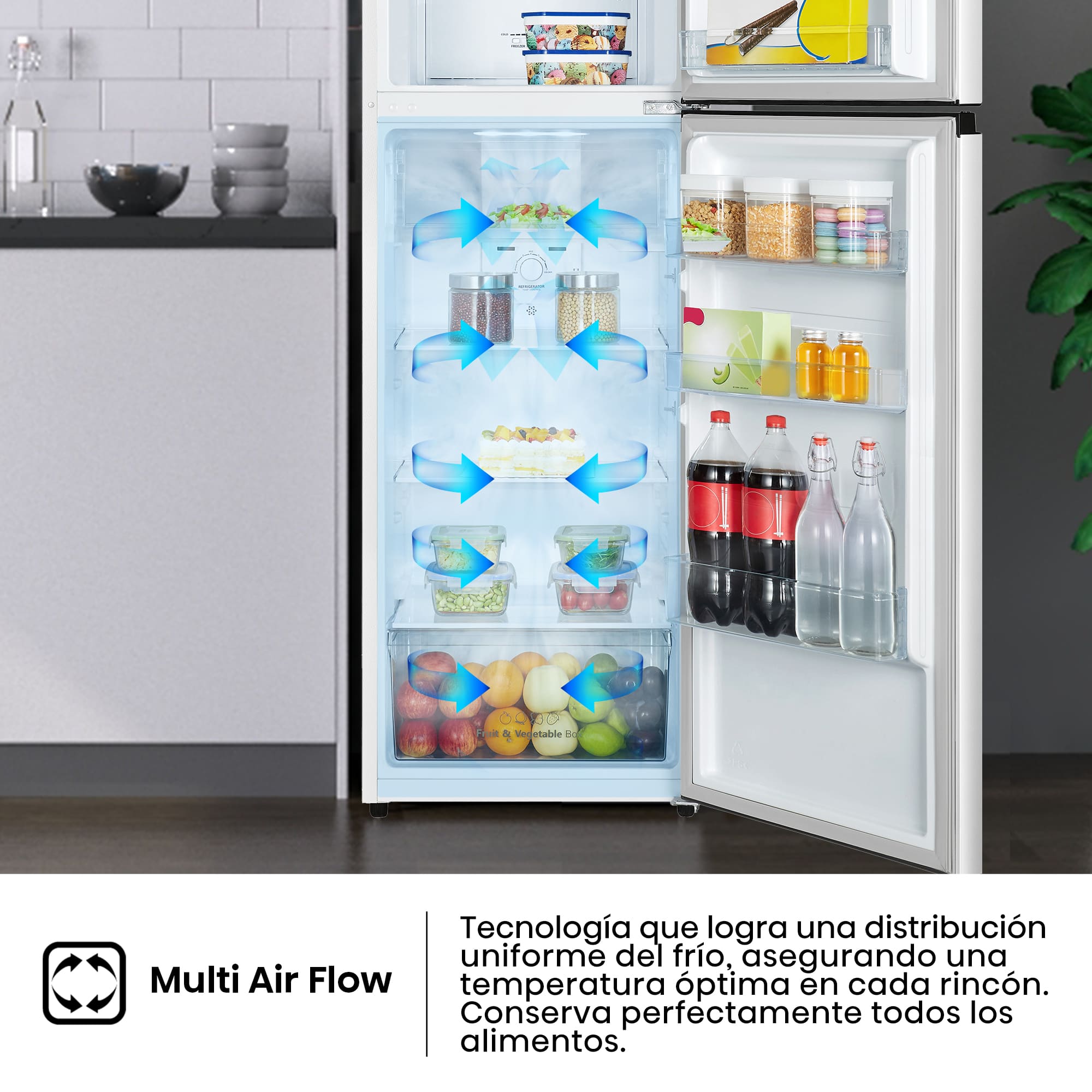 Hisense - RT327N4AWE – 2 Puertas De Libre Instalación, Clase E, Capacidad 249L, Color Blanco