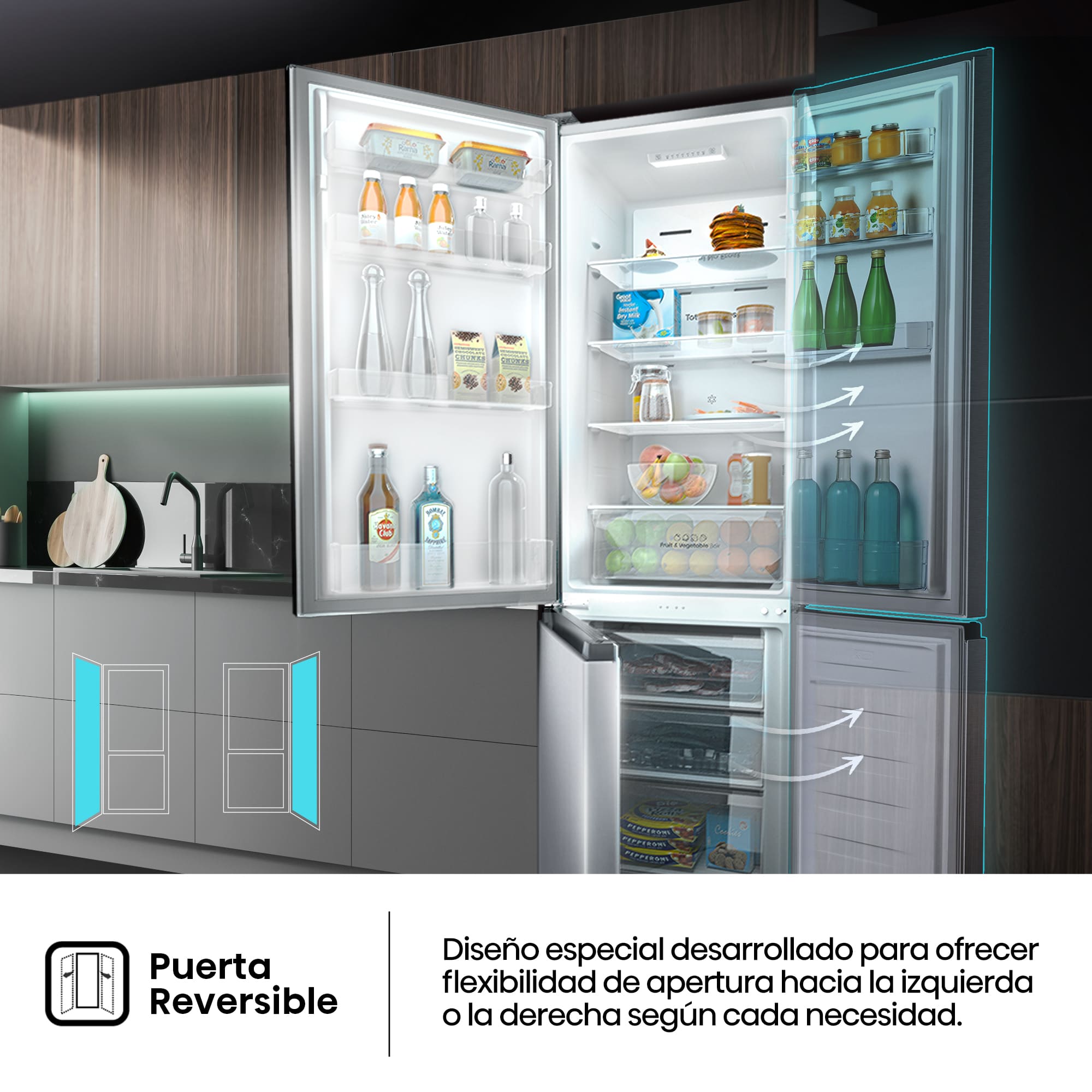 Hisense - RB329N4ACE – Combi 2 Puertas De Libre Instalación, Clase E, Capacidad 255L, Color Inox