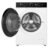 Lavadoras – Secadoras WD5I1245BWR – Lavasecadora De Libre Instalación, A-40%, 12 kg/8 kg, 1400 rpm, Blanco