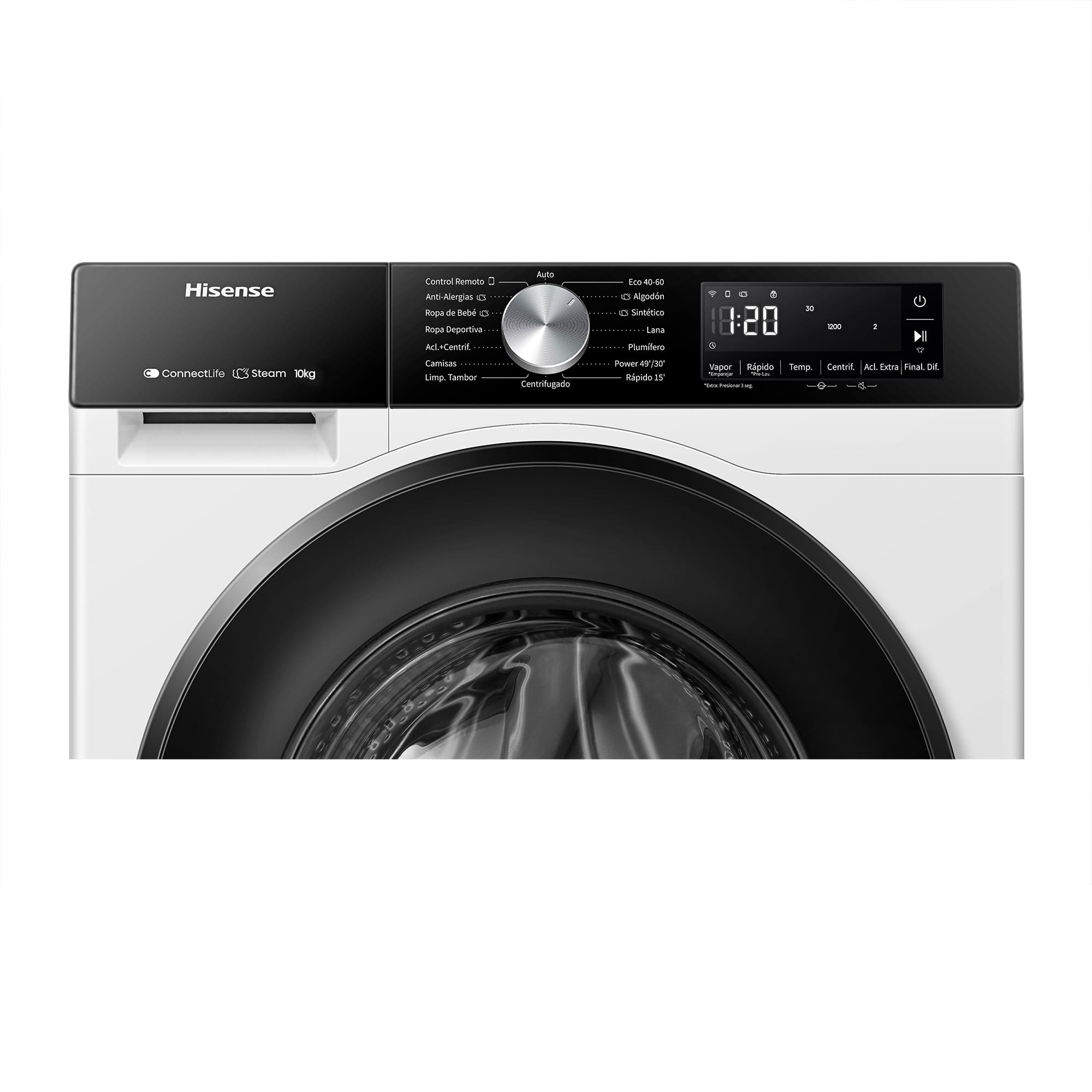 Hisense - WF3S1043BW1 – Lavadora De Libre Instalación, A-10%, 10 Kg, 1400 rpm, Blanco