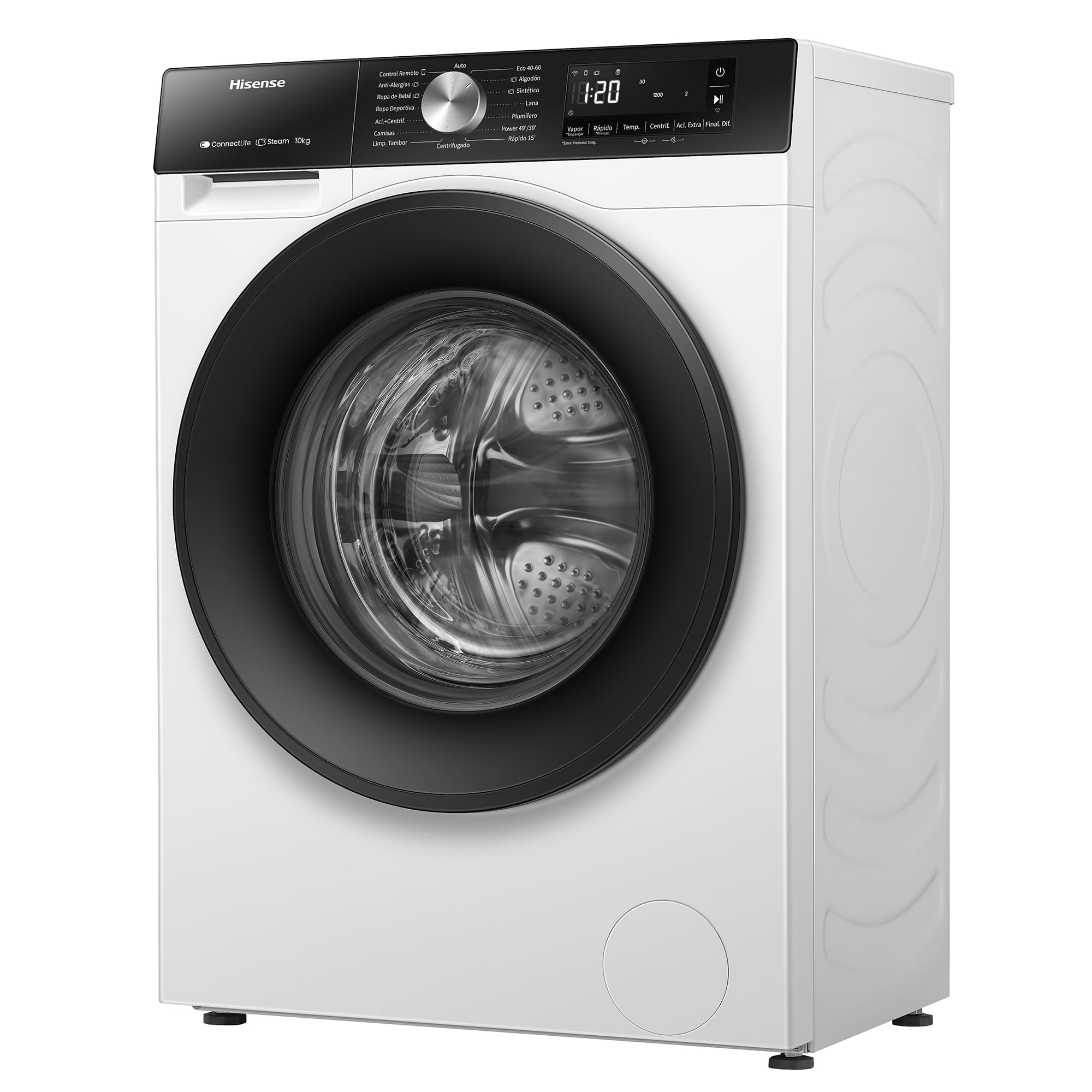 Hisense - WF3S1043BW1 – Lavadora De Libre Instalación, A-10%, 10 Kg, 1400 rpm, Blanco