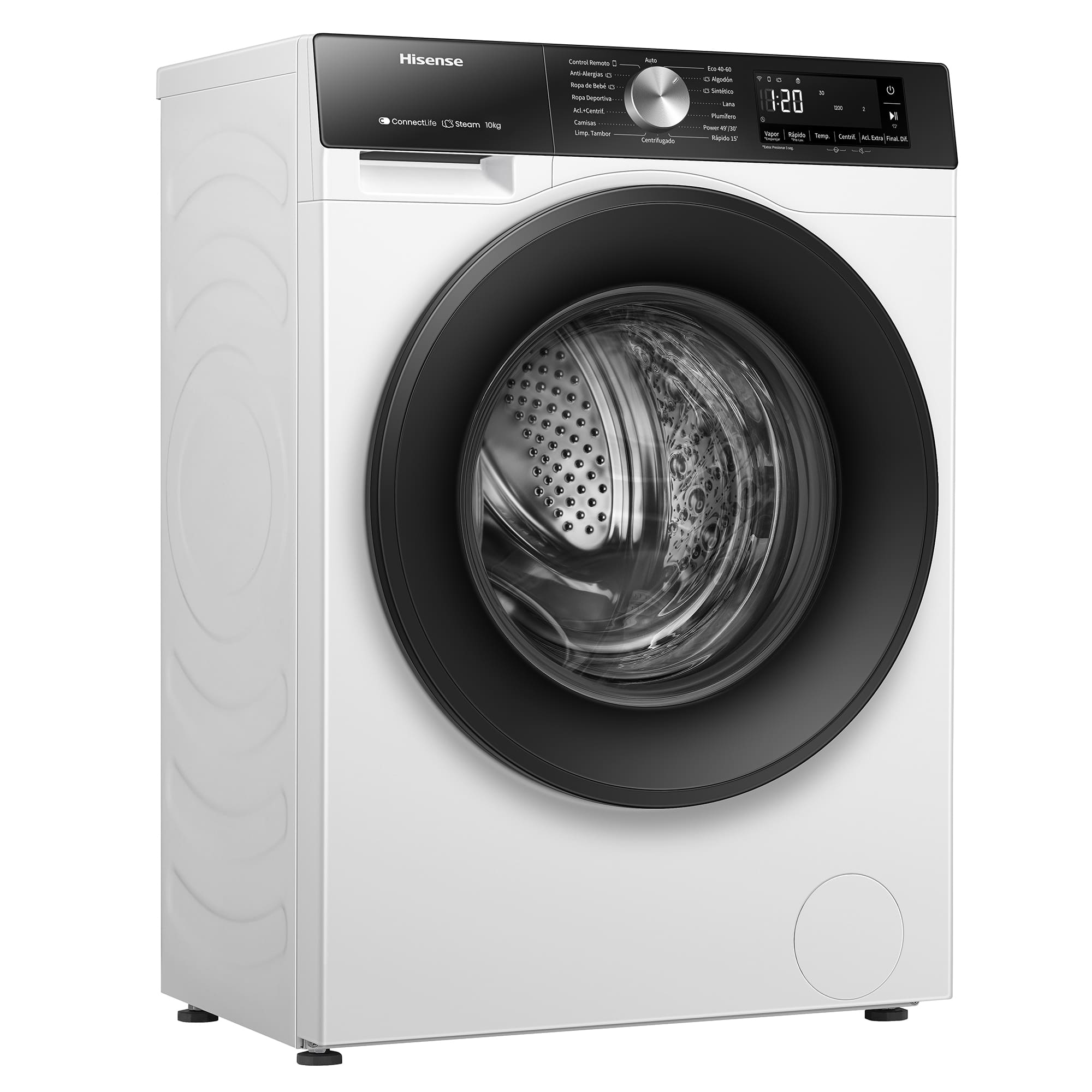 Hisense - WF3S1043BW1 – Lavadora De Libre Instalación, A-10%, 10 Kg, 1400 rpm, Blanco