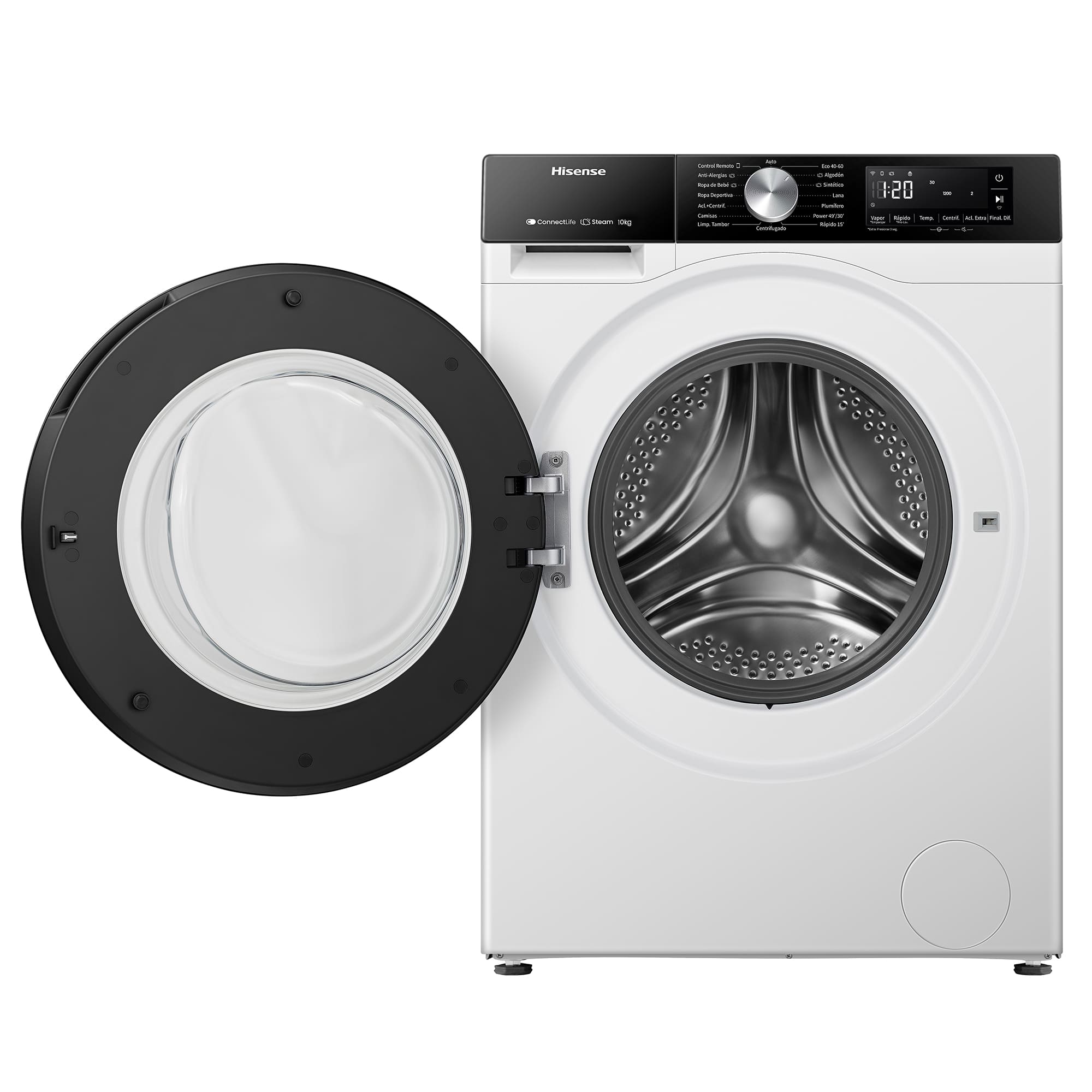 Hisense - WF3S1043BW1 – Lavadora De Libre Instalación, A-10%, 10 Kg, 1400 rpm, Blanco
