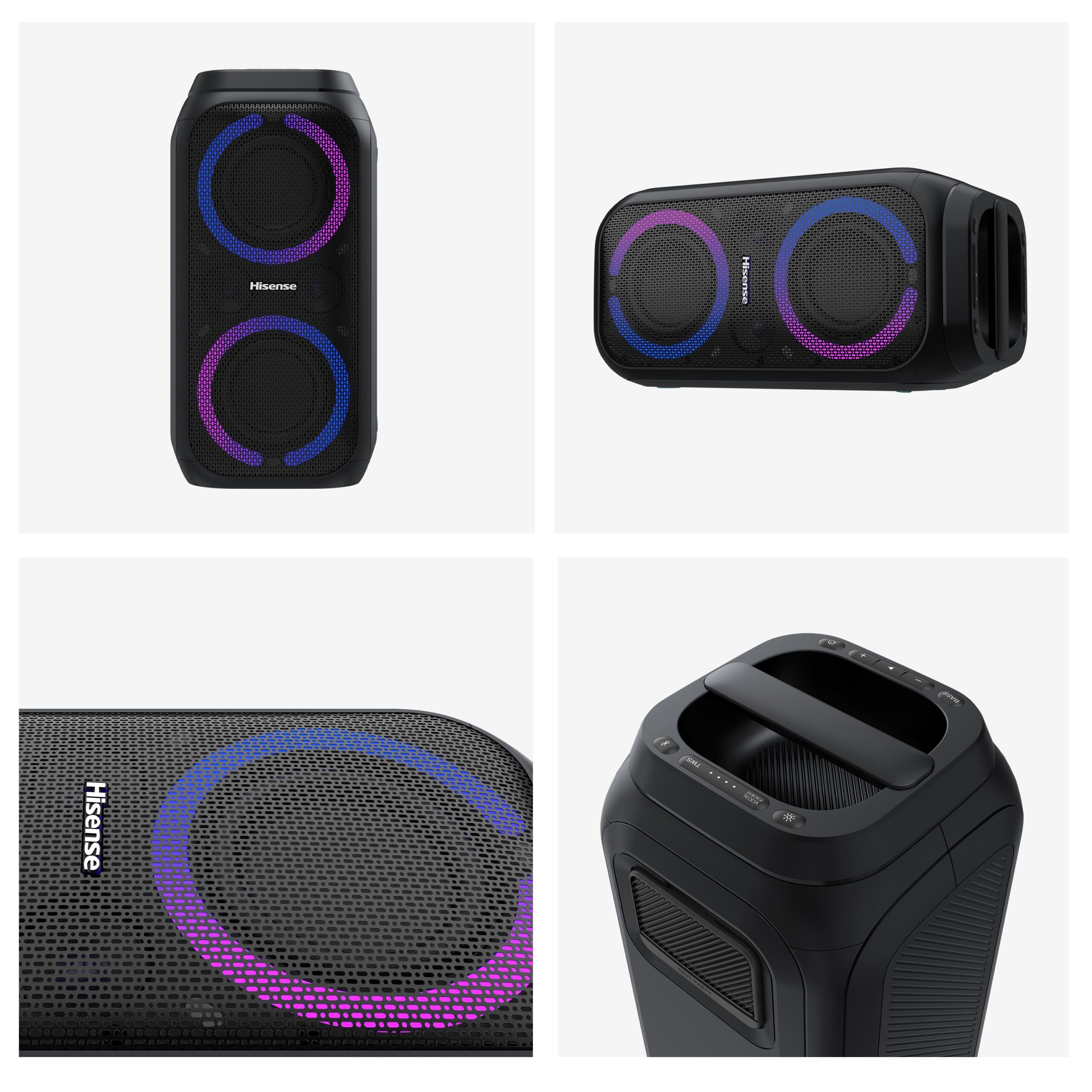 Hisense - Party Rocket HP160 – Altavoz compacto 160W, bluetooth