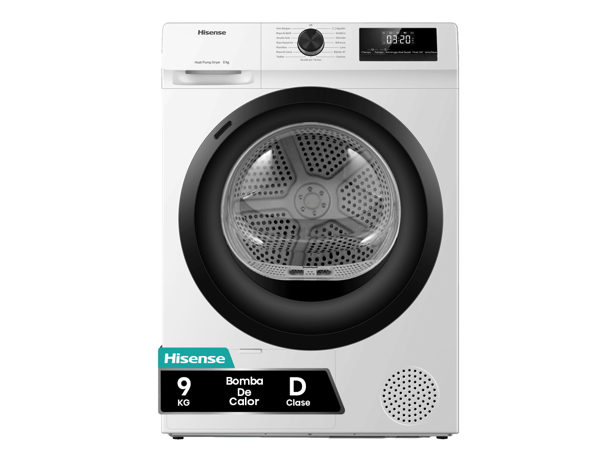 DHQE900UWDC - Secadora De Libre Instalación, Clase D, Capacidad 9 Kg, Color Blanco