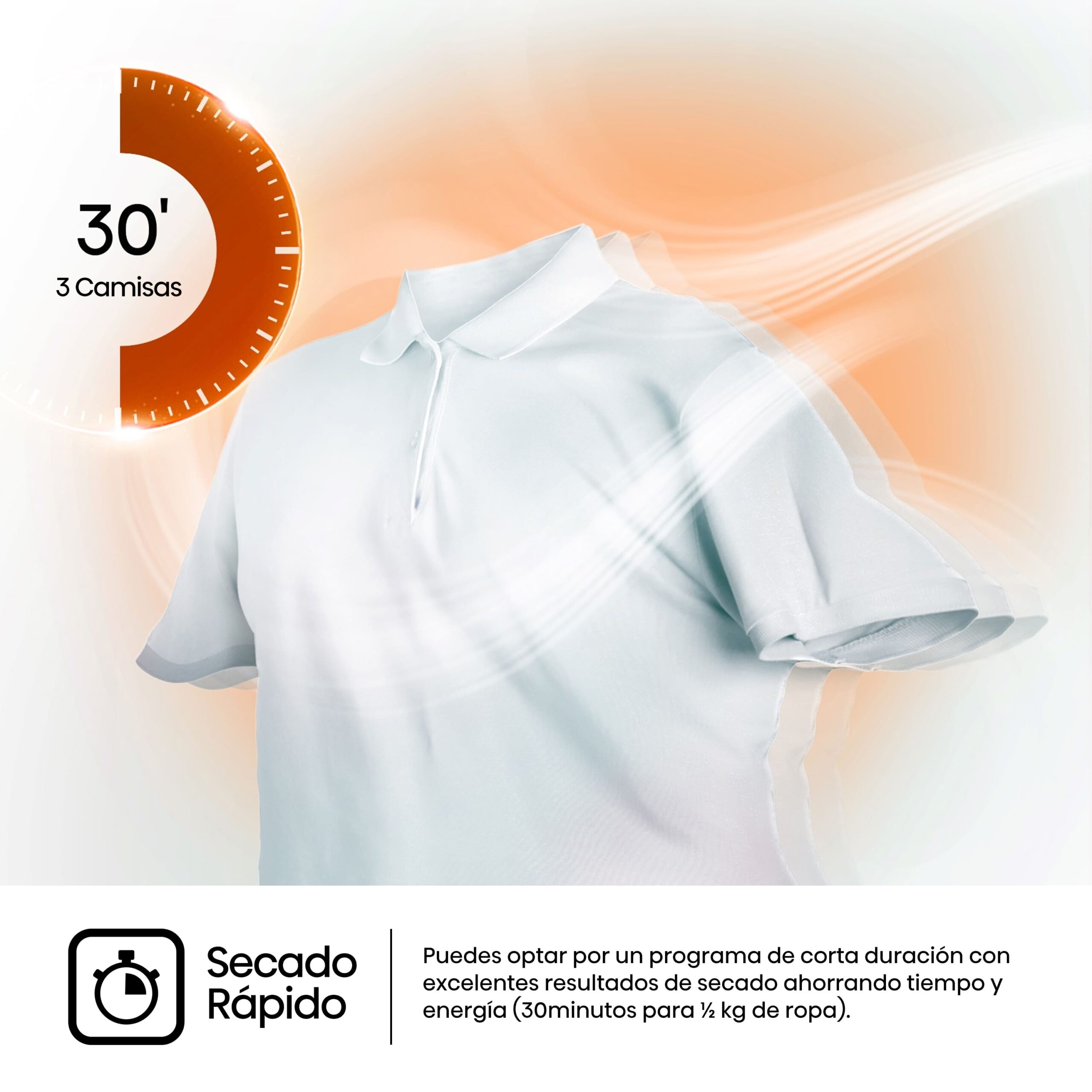 Hisense - DH3S902BWCC – Secadora De Libre Instalación, Clase C, Capacidad 9 kg, Color Blanco