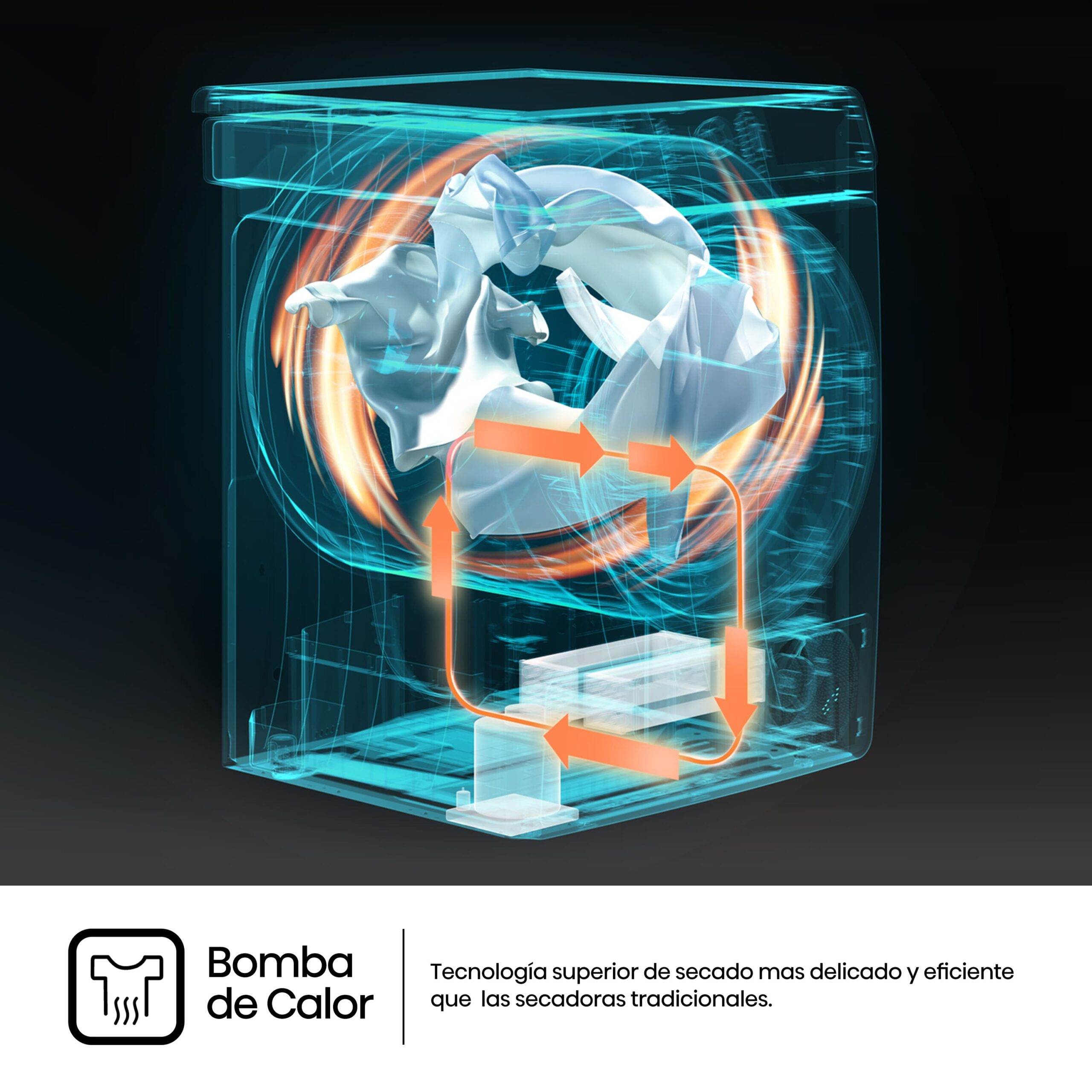 Hisense - DH3S902BWCC – Secadora De Libre Instalación, Clase C, Capacidad 9 kg, Color Blanco