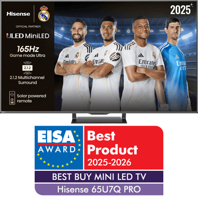 Serie U7Q PRO Mini-LED Pro TV 65U7Q PRO con Hi-View IA PRO