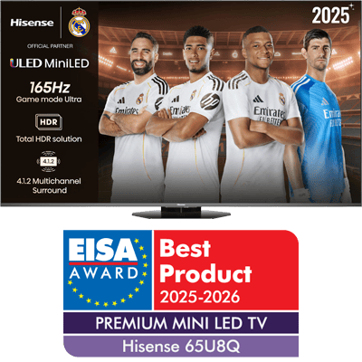 Serie U8Q Mini-LED TV 65U8Q con Hi-View IA PRO