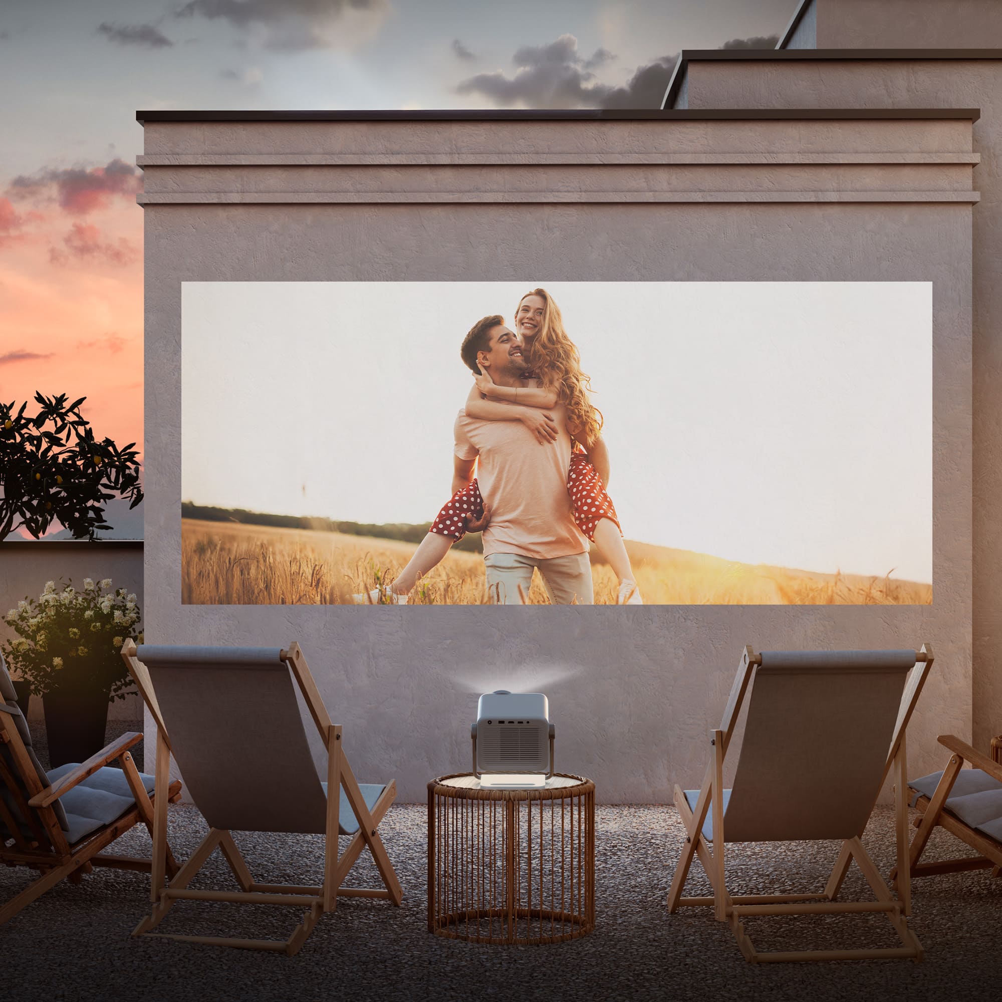 Hisense - M2 PRO – Mini Proyector Láser Trichroma UHD 4K Smart TV, 65 a 200 Pulgadas