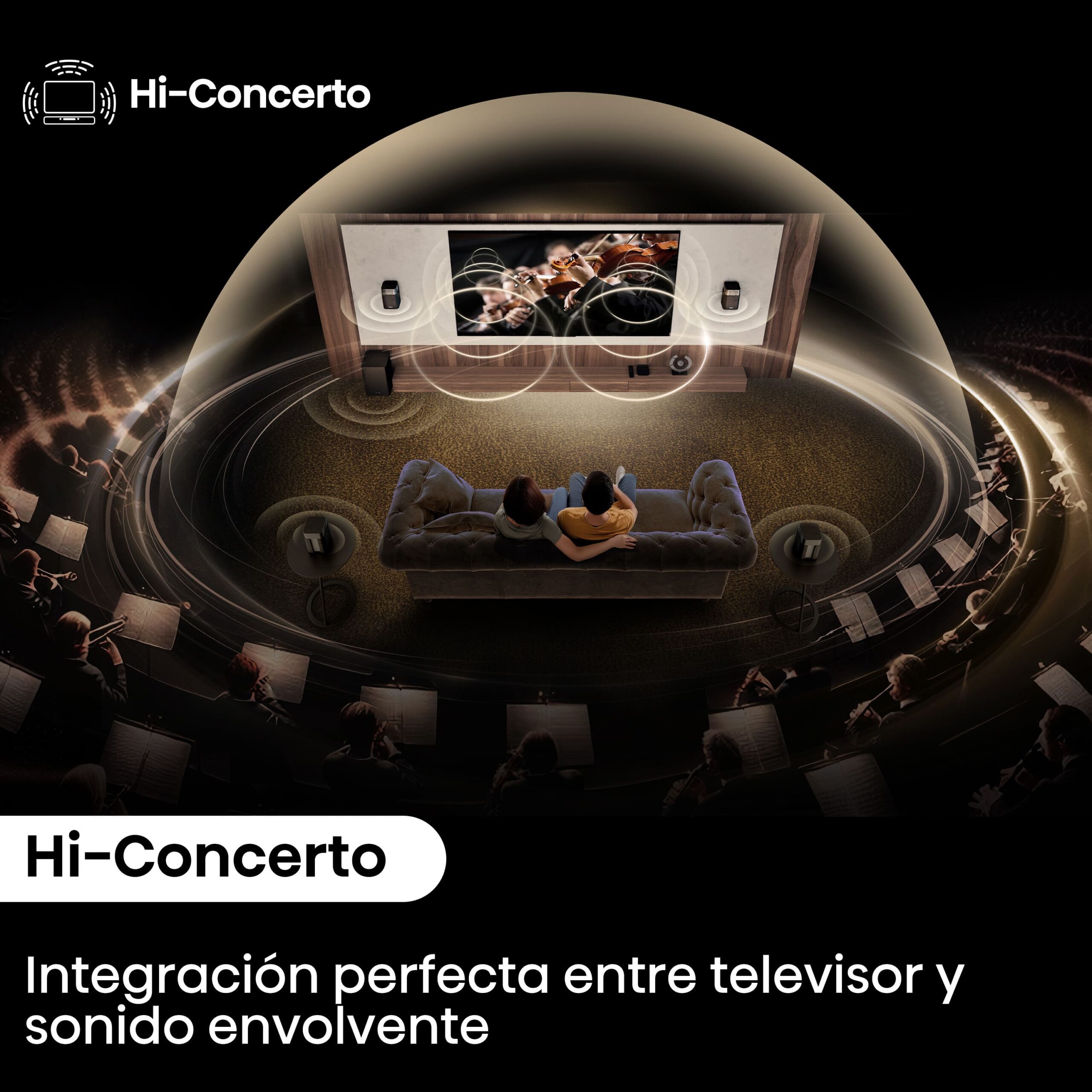 Hisense - Hisense HT – Saturn – Sistema de cine en casa 4.1.2, 13 altavoces, Subwoofer
