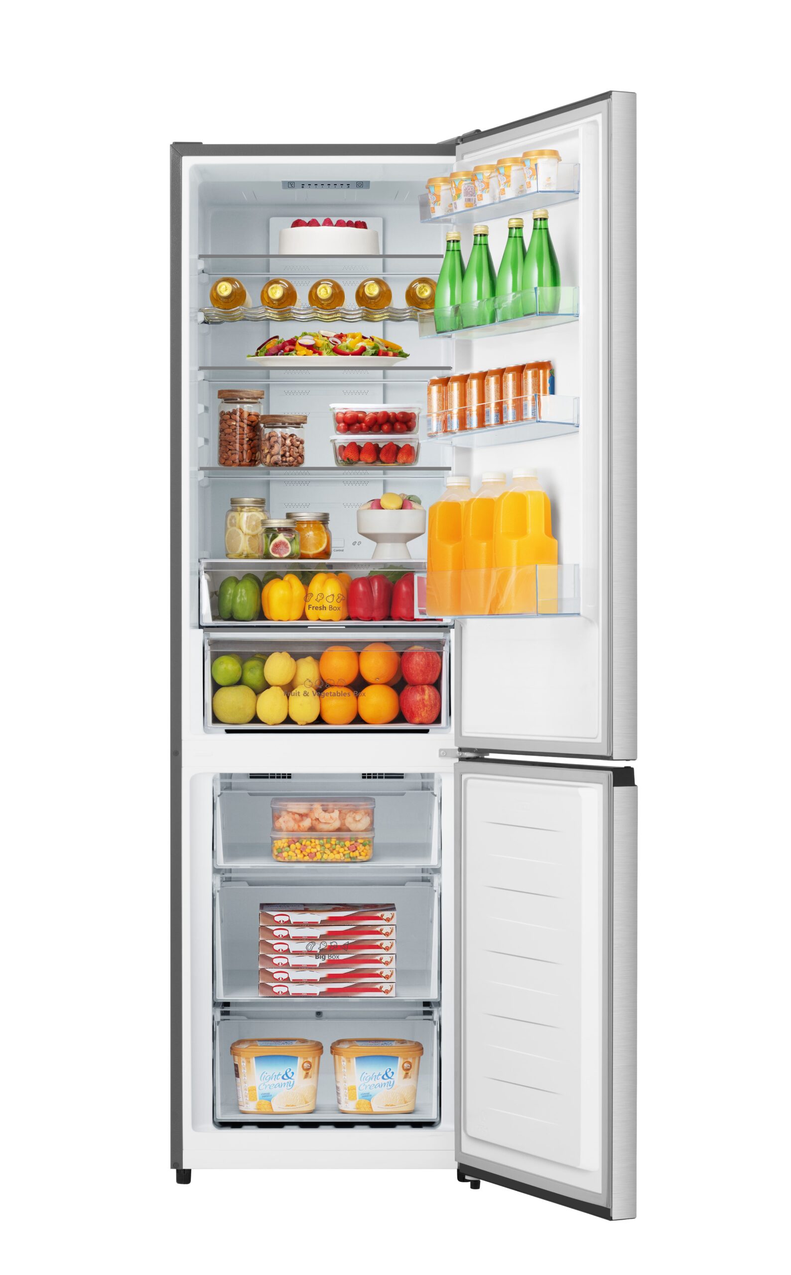 Hisense - MC60331IE – Combi 2 Puertas De Libre Instalación, Clase E, Capacidad 336L, Color Inox
