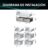 Americanos Cross Door RQ768N4GBE – Americano 4 Puertas Kitchen Fit de Libre Instalación, Clase E, Capacidad 591L, Color Cristal Negro