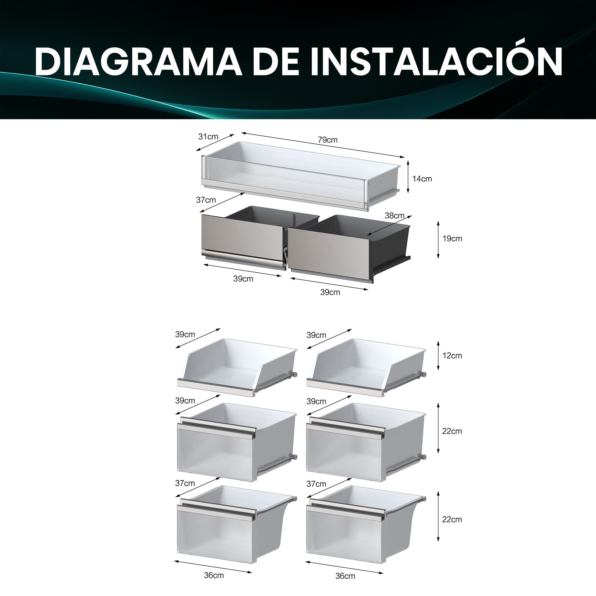 Hisense - RQ768N4GBE – Americano 4 Puertas Kitchen Fit de Libre Instalación, Clase E, Capacidad 591L, Color Cristal Negro