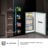 Americanos Cross Door RQ768N4GBE – Americano 4 Puertas Kitchen Fit de Libre Instalación, Clase E, Capacidad 591L, Color Cristal Negro