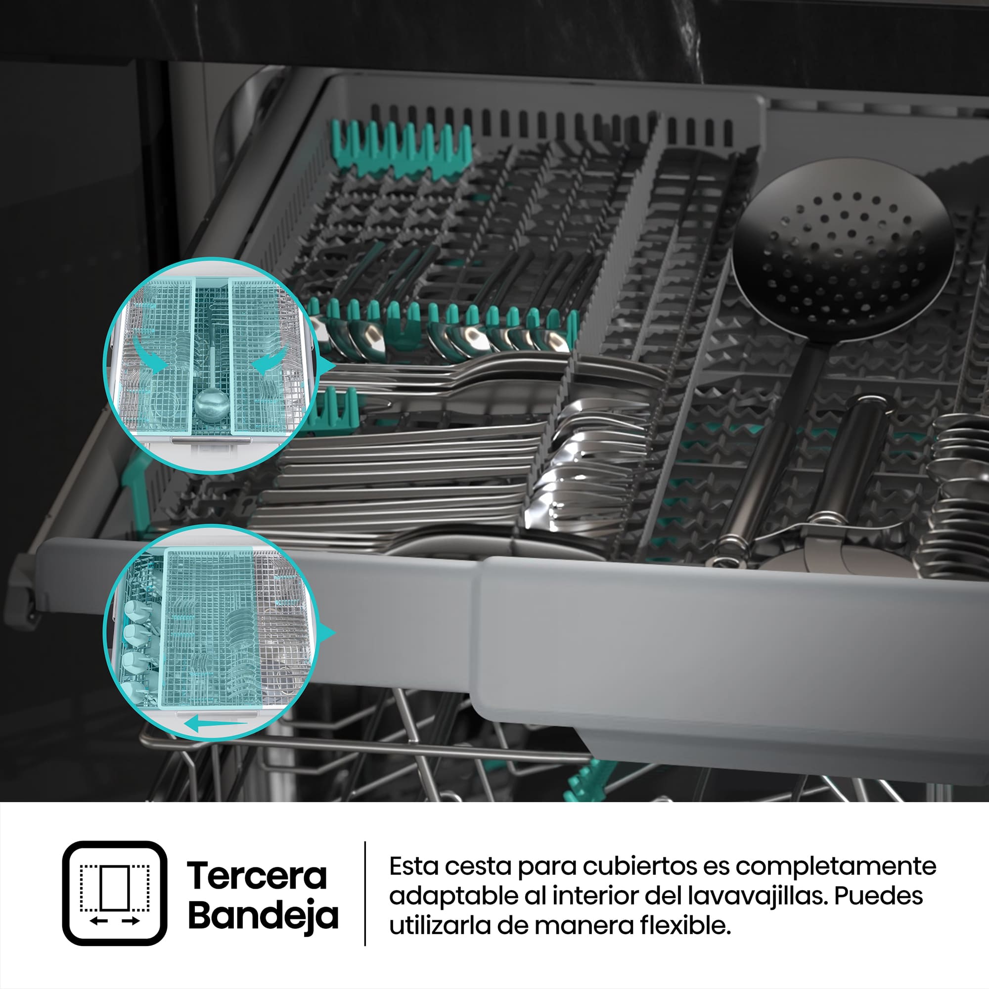 Hisense - HV16A – Lavavajillas 60Cm De Integración, Clase A, Capacidad 16 Serv.