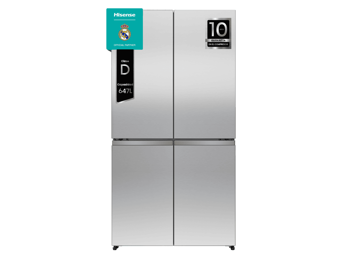 RQ5P640SSSD - Americano 4 Puertas De Libre Instalación, Clase D, Capacidad 647L, Color Inox