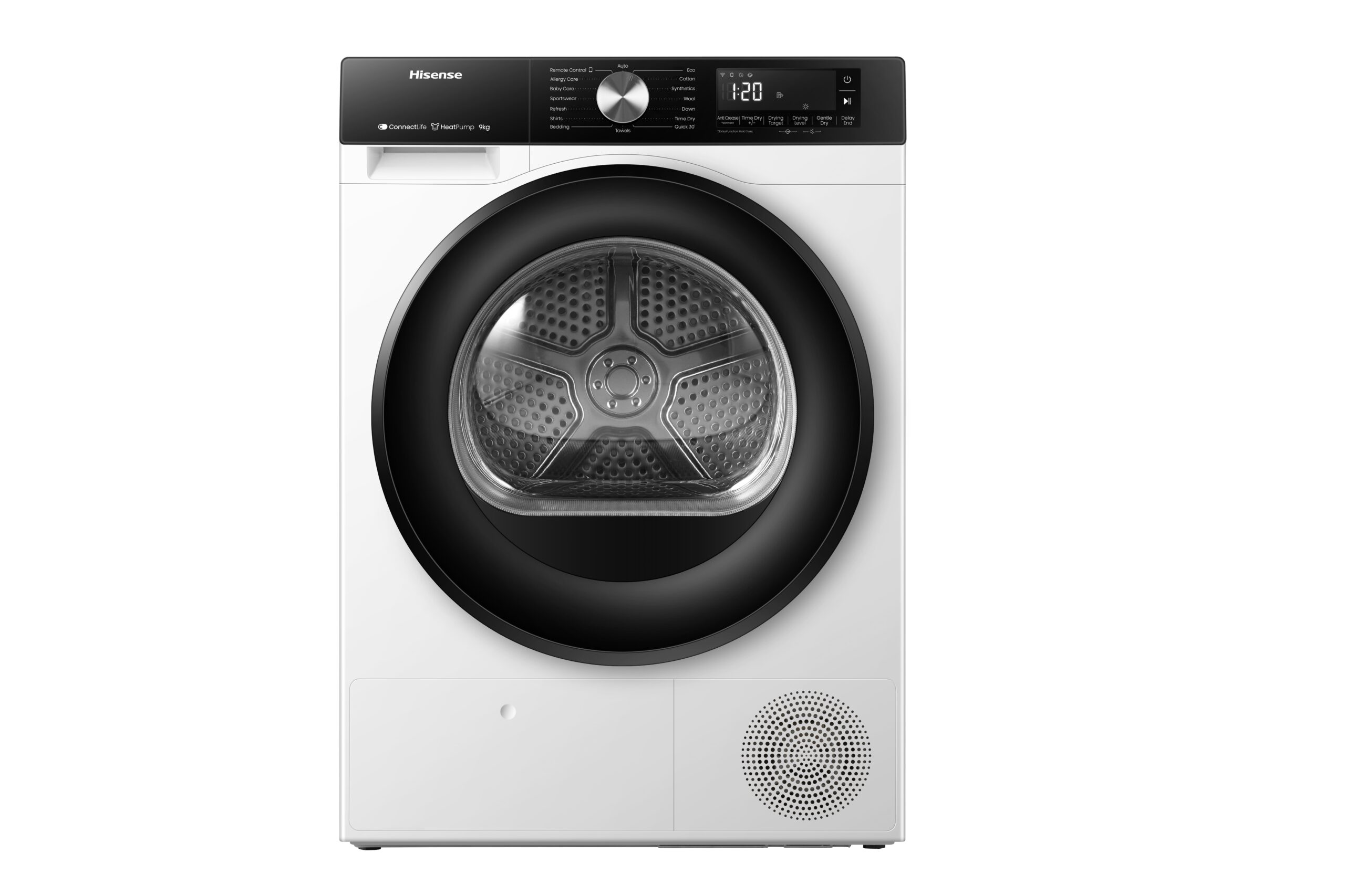 Hisense - DH3S902BWCC – Secadora De Libre Instalación, Clase C, Capacidad 9 kg, Color Blanco
