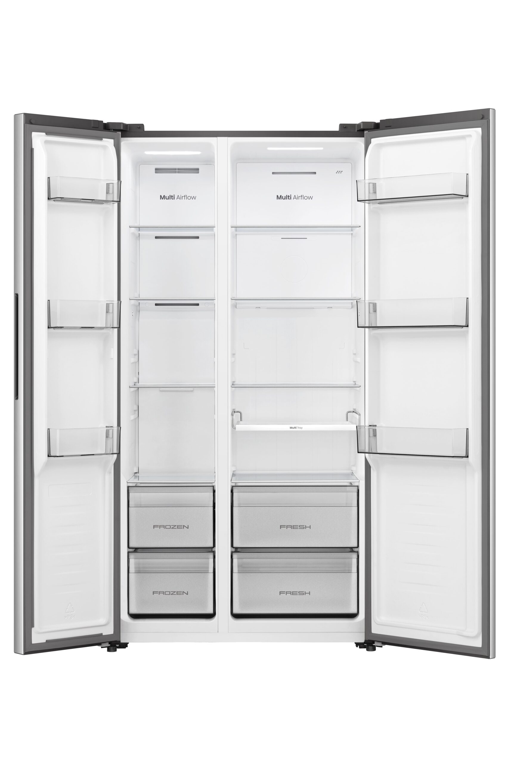Hisense - RS3P558NEIC – Americano Side By Side De Libre Instalación, Clase C, Capacidad 544L, Color Inox