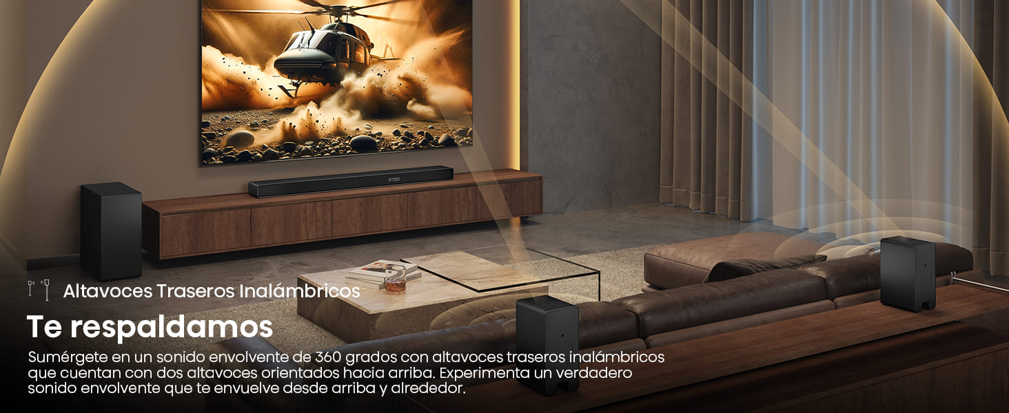 4-True Wireless Rear Surround Speakers