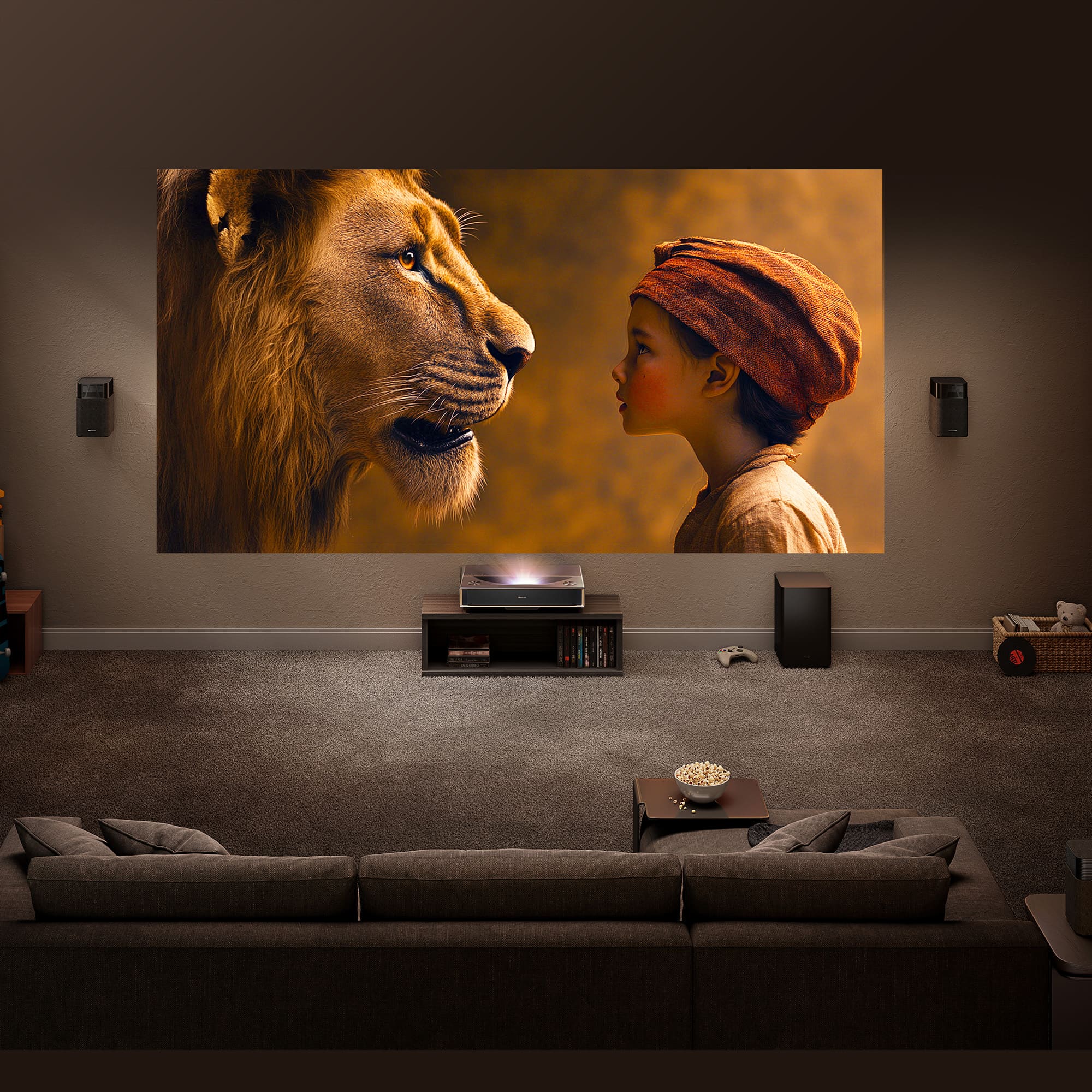 Hisense - Hisense PT1 – Proyector Láser Tricroma UHD 4K Smart TV de Tiro Corto