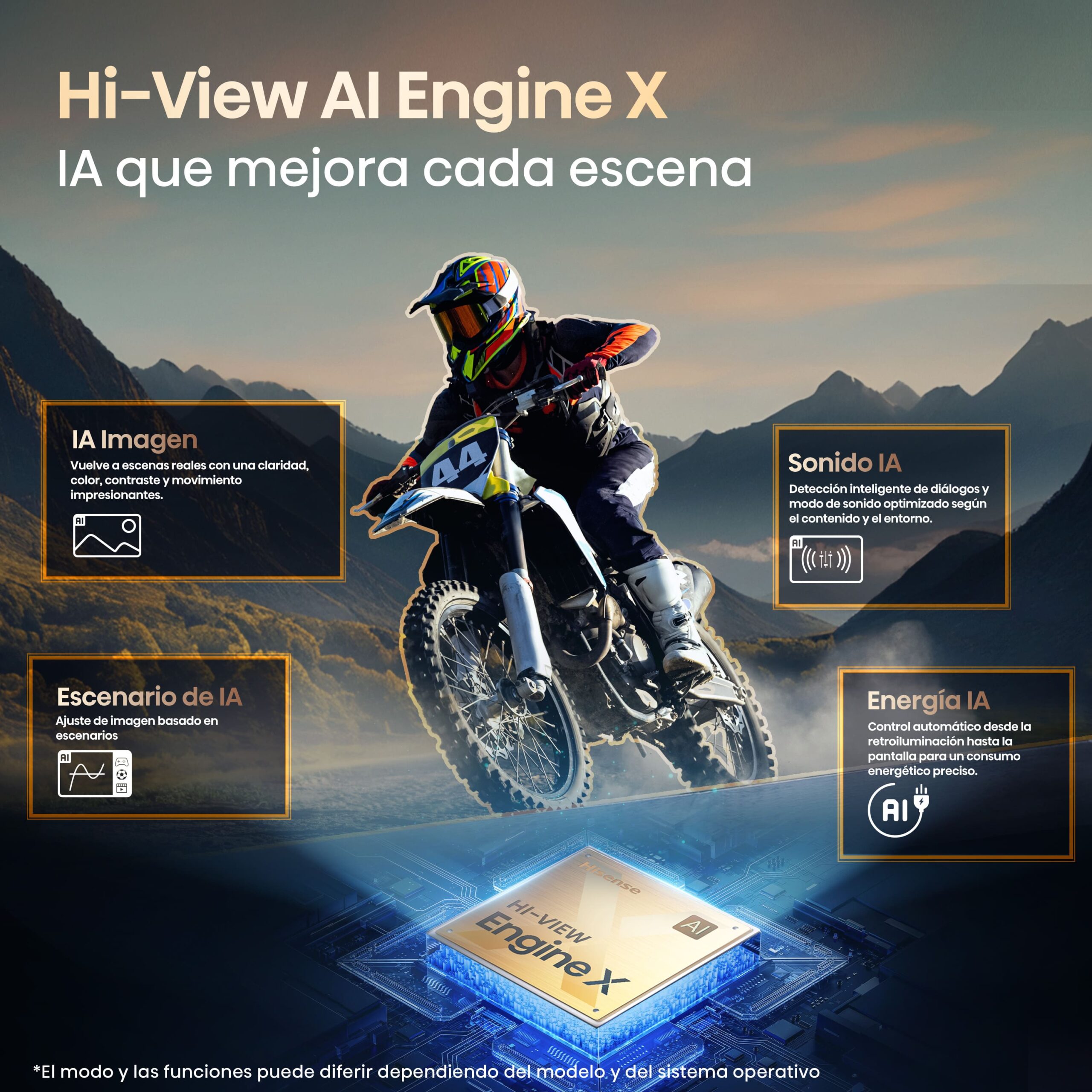 Hisense - Serie UXQ Mini-LED RGB TV 100UXQ, Tecnología RGB MiniLED, 100 pulgadas con Dynamic X Display