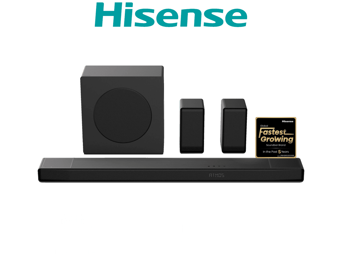 Hisense AX5140Q - Barra de Sonido, Canales 5.1.4, 600W, 13 altavoces