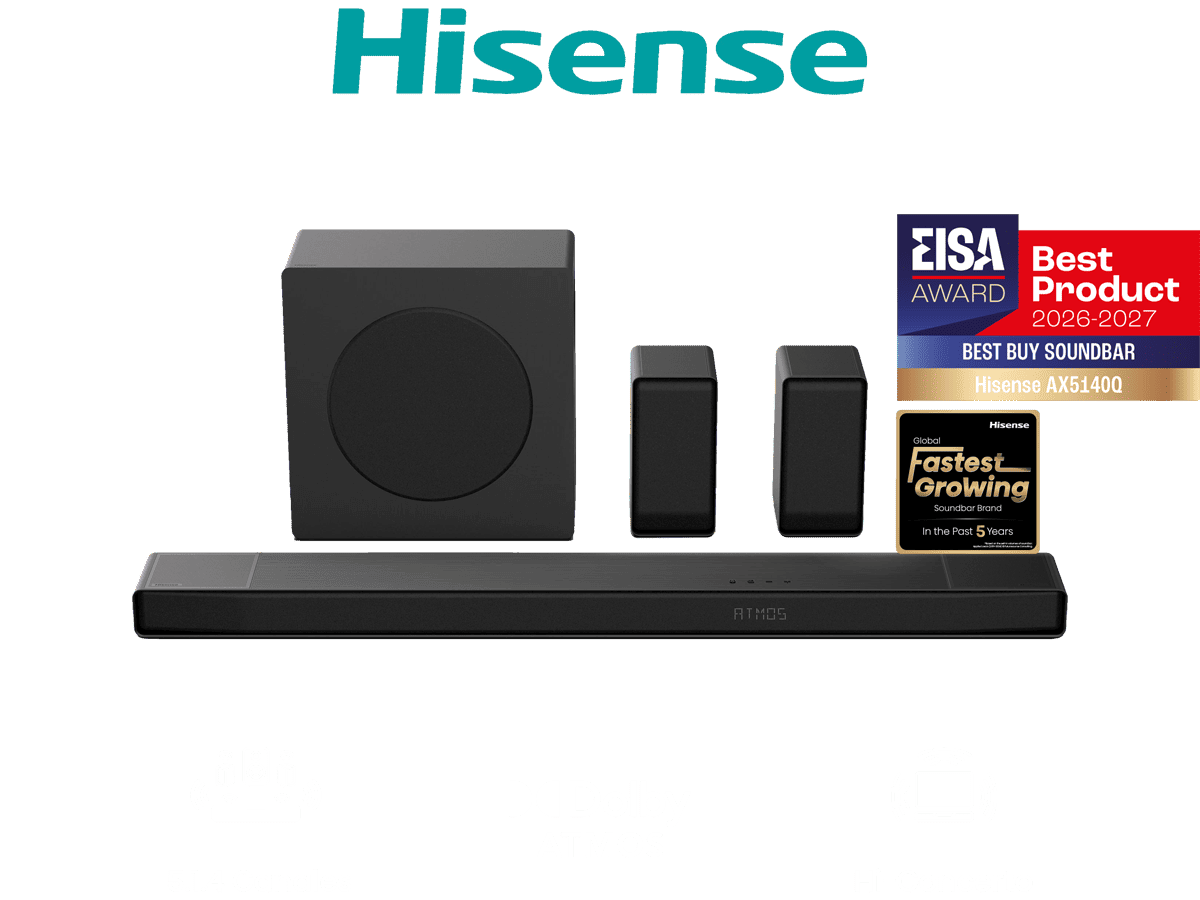 Hisense AX5140Q - Barra de Sonido, Canales 5.1.4, 600W, 13 altavoces