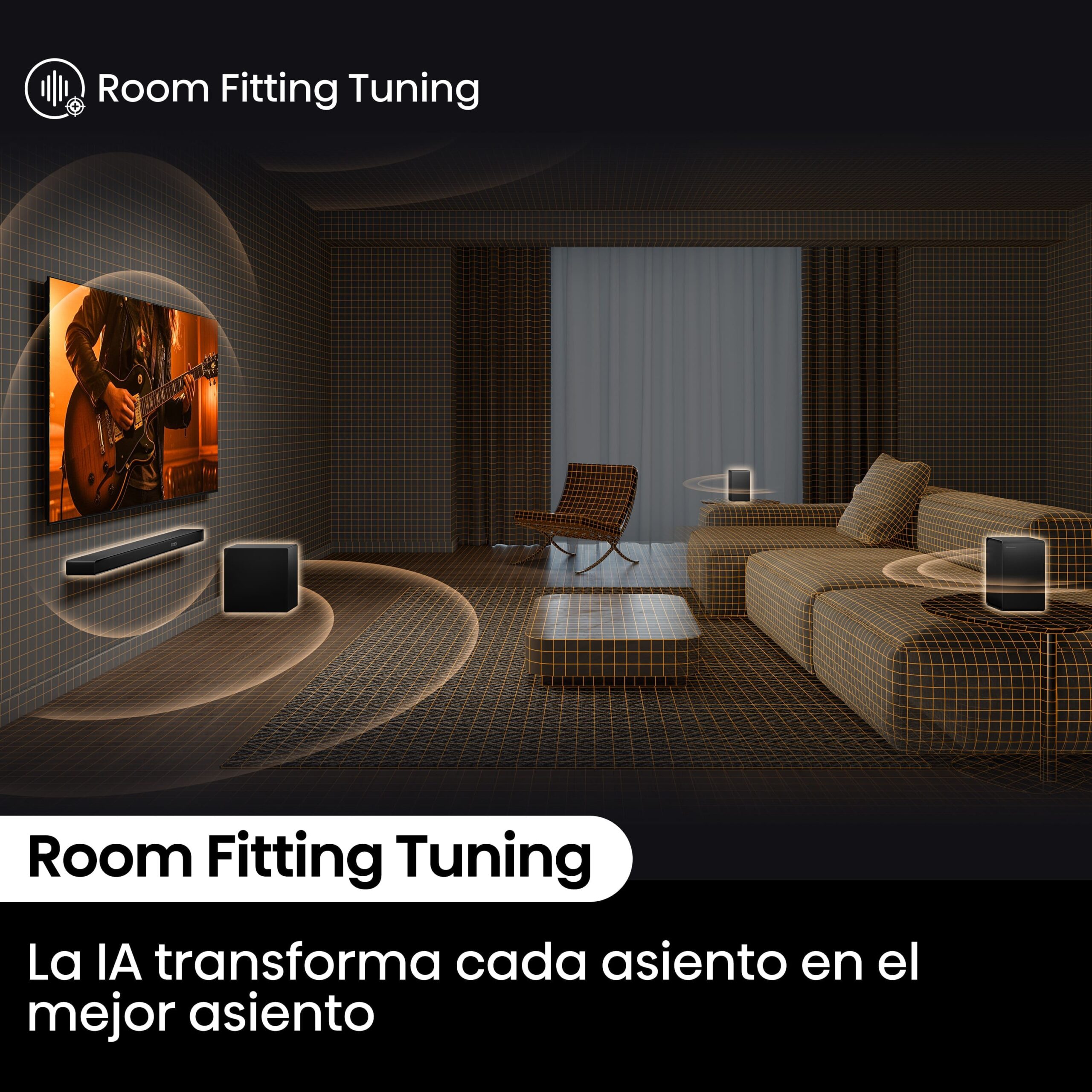 Hisense - Hisense AX5140Q – Barra de Sonido, Canales 5.1.4, 600W, 13 altavoces