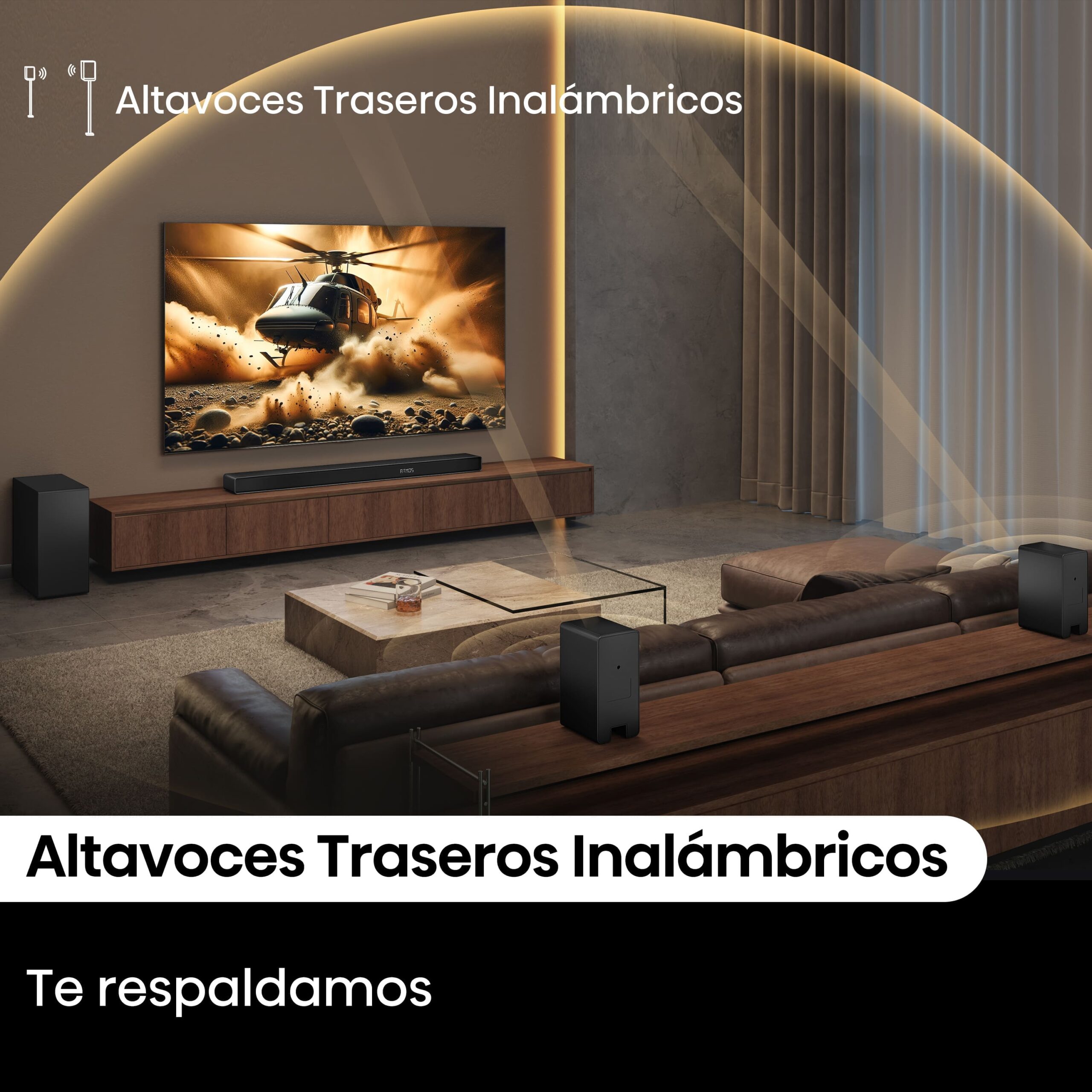 Hisense - Hisense AX5140Q – Barra de Sonido, Canales 5.1.4, 600W, 13 altavoces