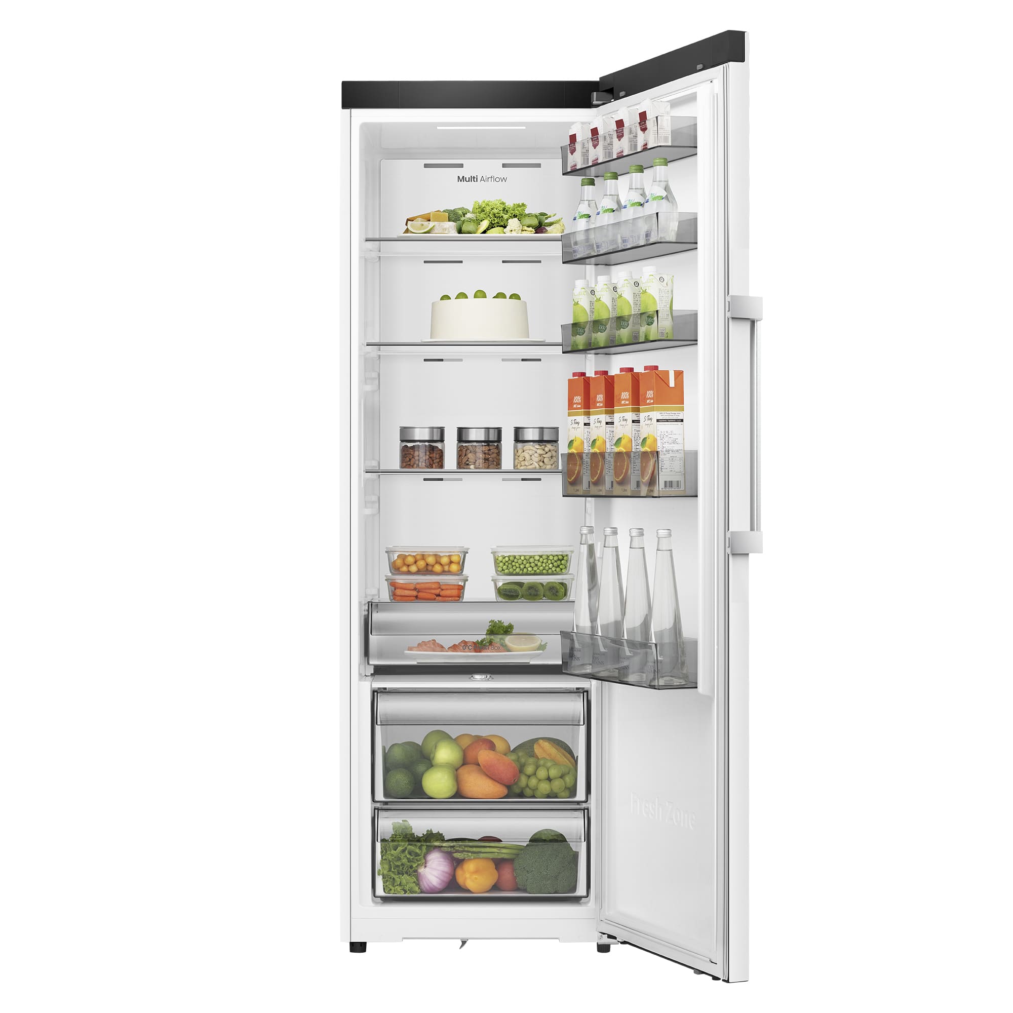 Hisense - RL3K370SEWE1 – Frigorífico 1 Puerta Kitchen Fit de Libre Instalación, Clase E, Capacidad 372L, Color Blanco