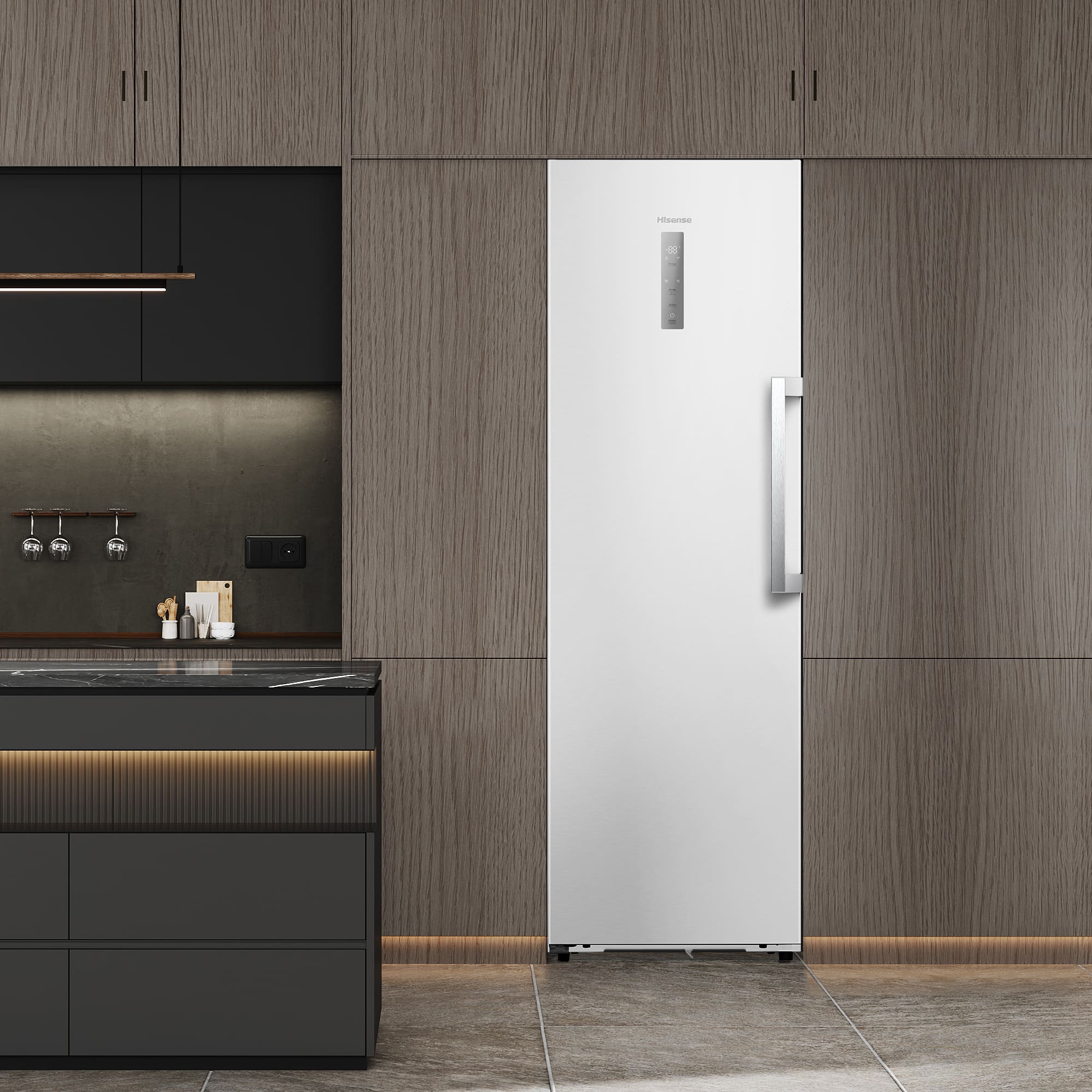 Hisense - FT3K310SEWE1 – 1 Puerta De Libre Instalación Kitchen Fit, Clase E, Capacidad 312L, Color Blanco