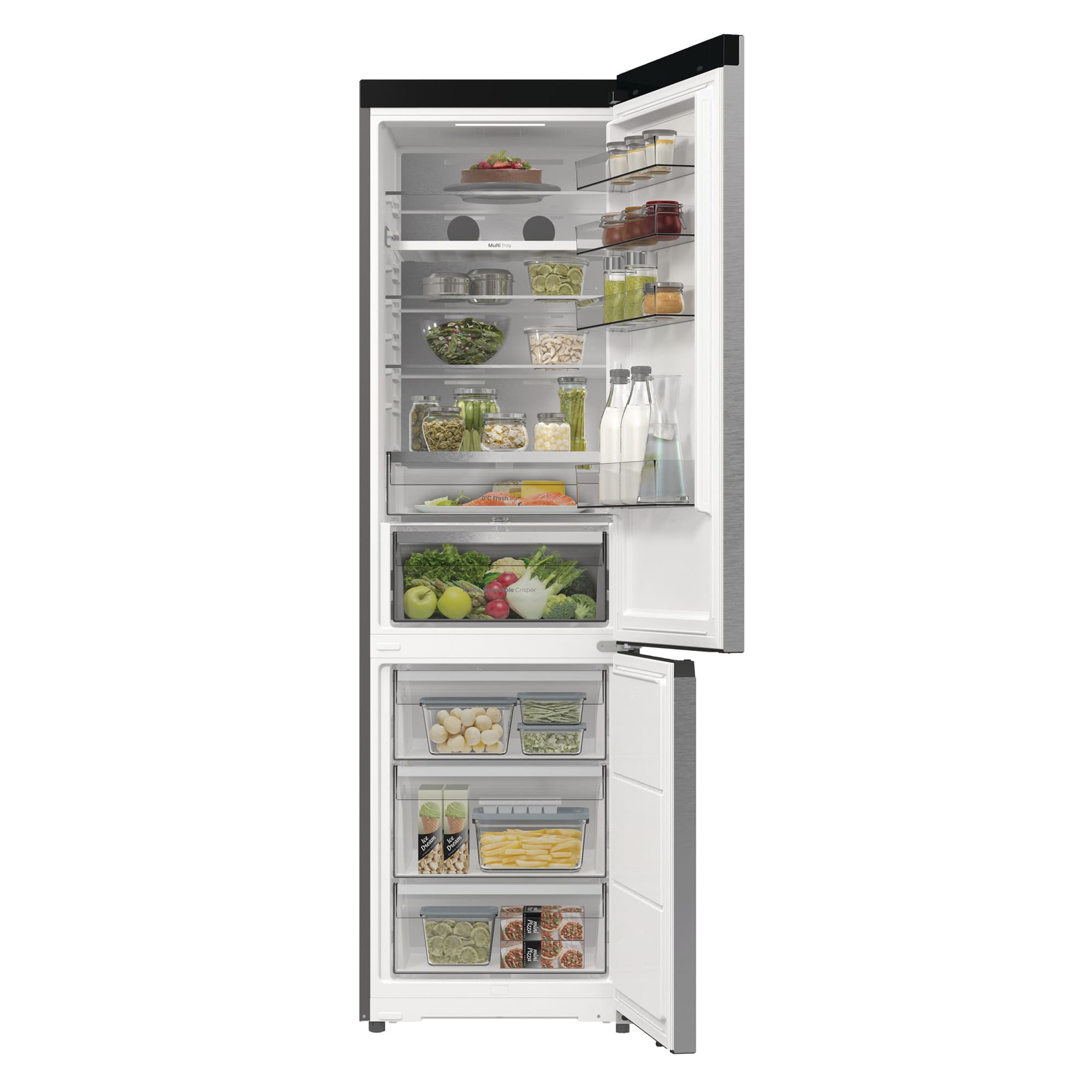 Hisense - RB5P410SACA – Combi 2 Puertas De Libre Instalación, Clase A, Capacidad 413L, Color Inox