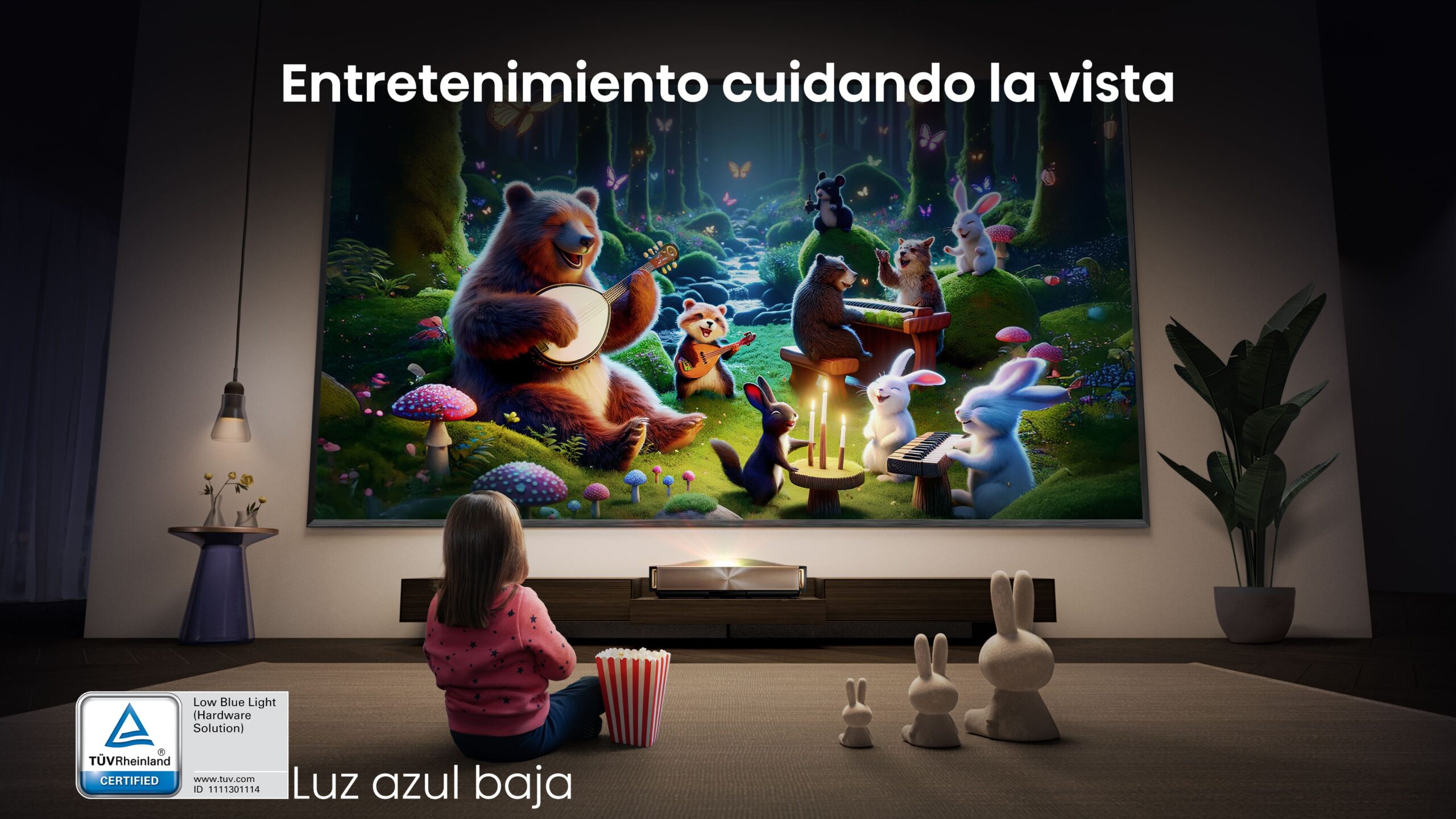 Luz azul baja TUV (Solución de hardware)