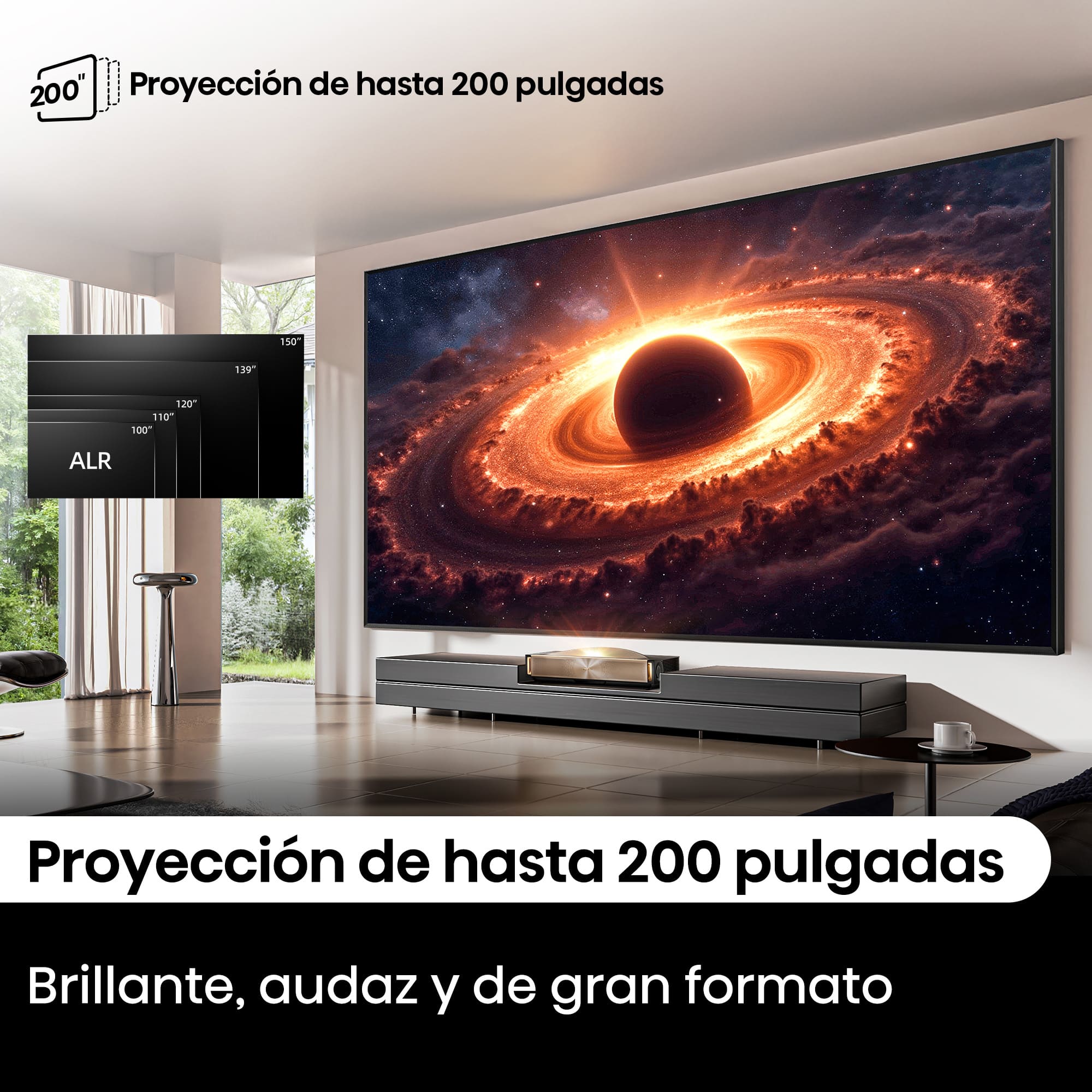 Hisense - Hisense L9Q Proyector Láser 4K UHD HDR10+ & HLG Smart TV