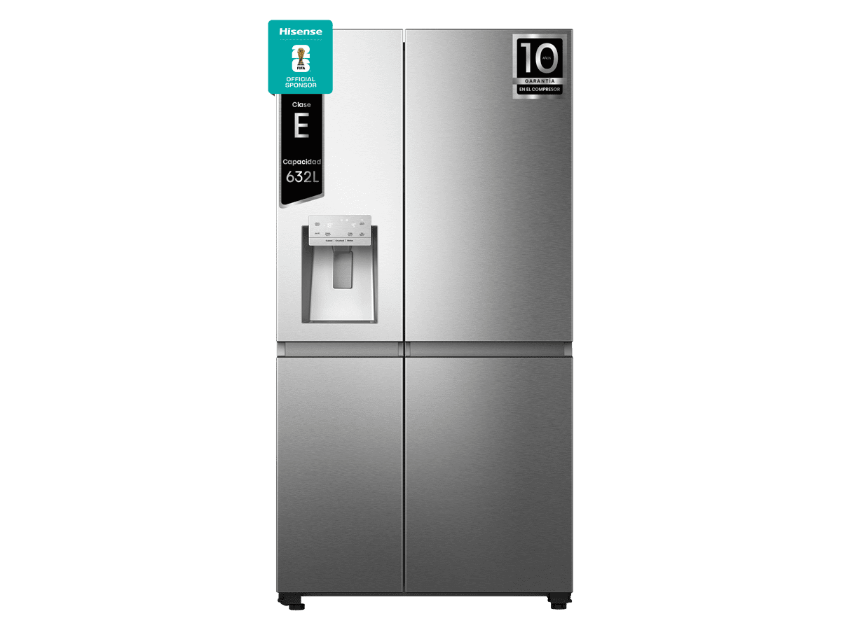 RS818N4TIE1 - Frigorífico Americano Side By Side, Clase E , 632L, Inox