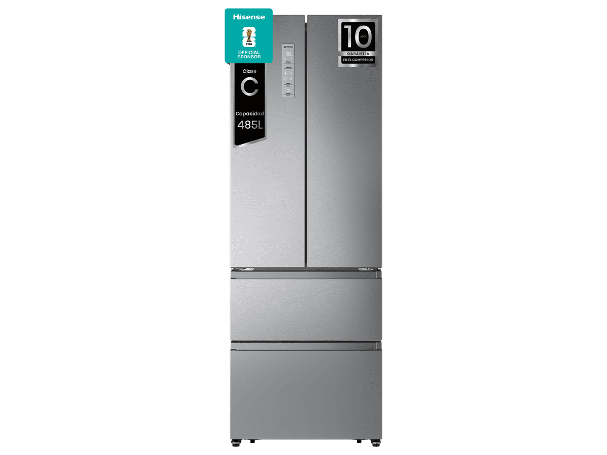 Hisense - RF632N4AIC1 – Frigorífico Combi Cajón Frances, Clase C , Capacidad 485L, Color Inox, , 
