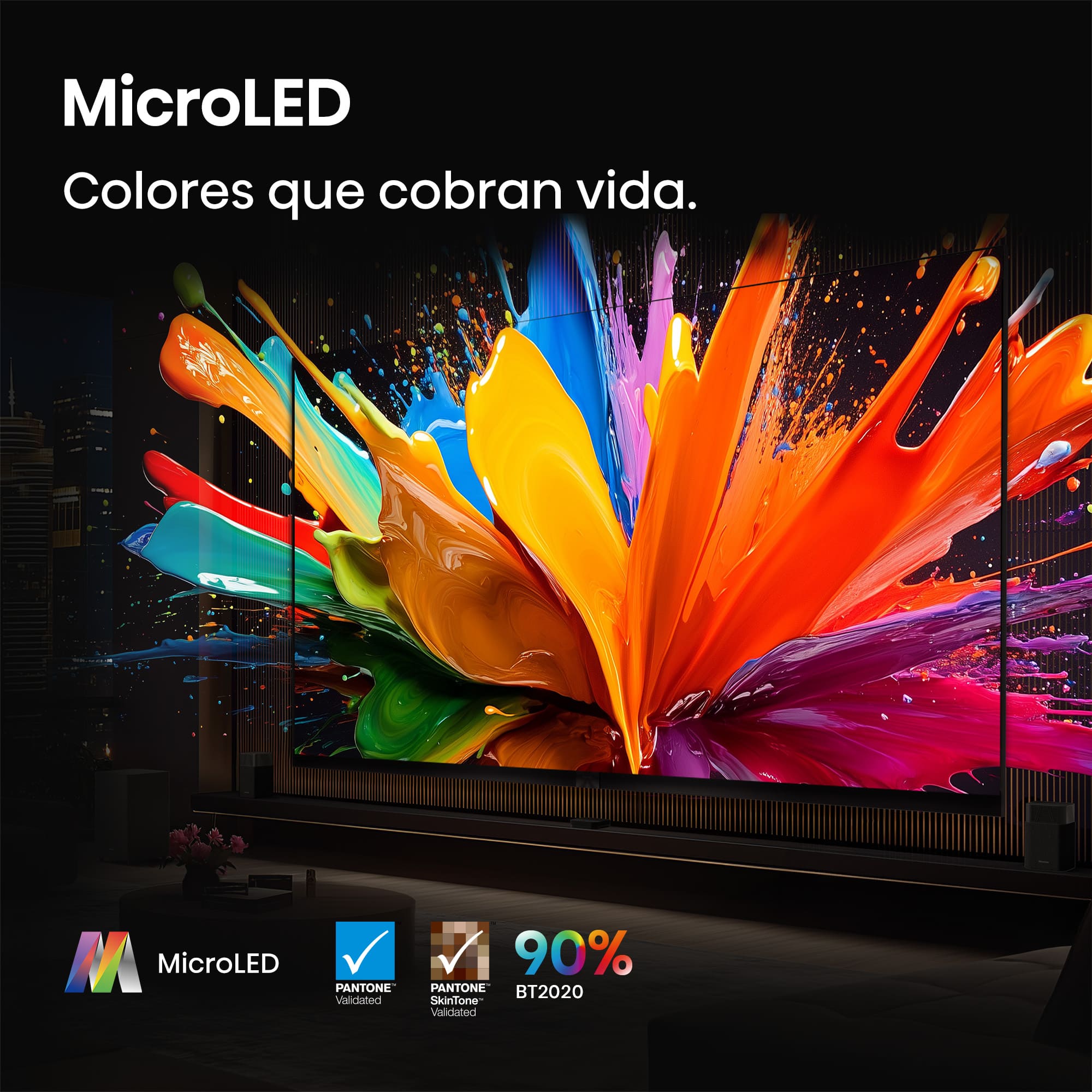 Hisense - Serie MX MicroLED TV 136MX, Tecnología MicroLED, 4K 120 Hz nativos