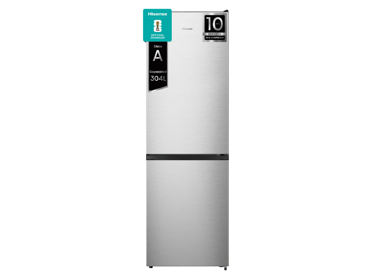 RB3N300NECA - Combi 2 Puertas De Libre Instalación, Clase A, Capacidad 304L, Color Inox