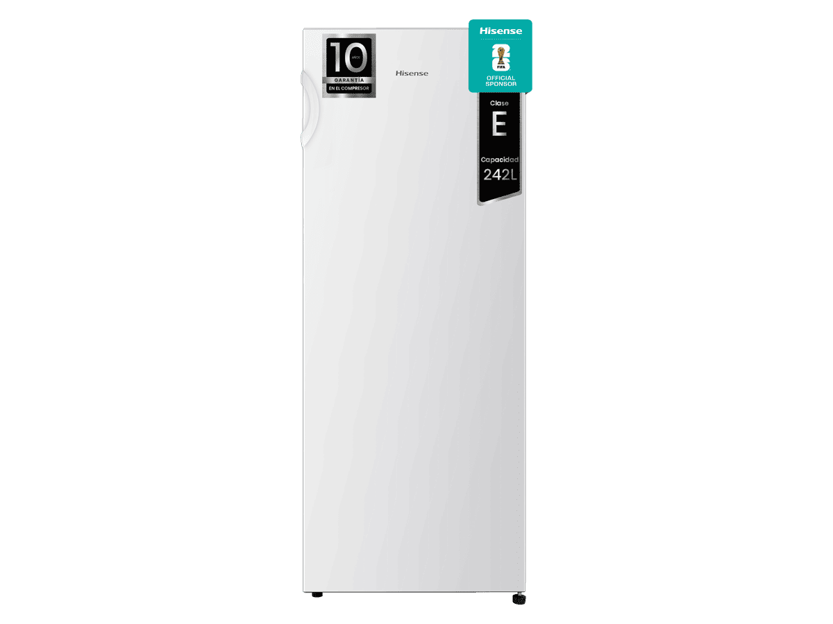 RL313D4AWE - Frigorífico 1 Puerta, Clase E, 242L, Blanco