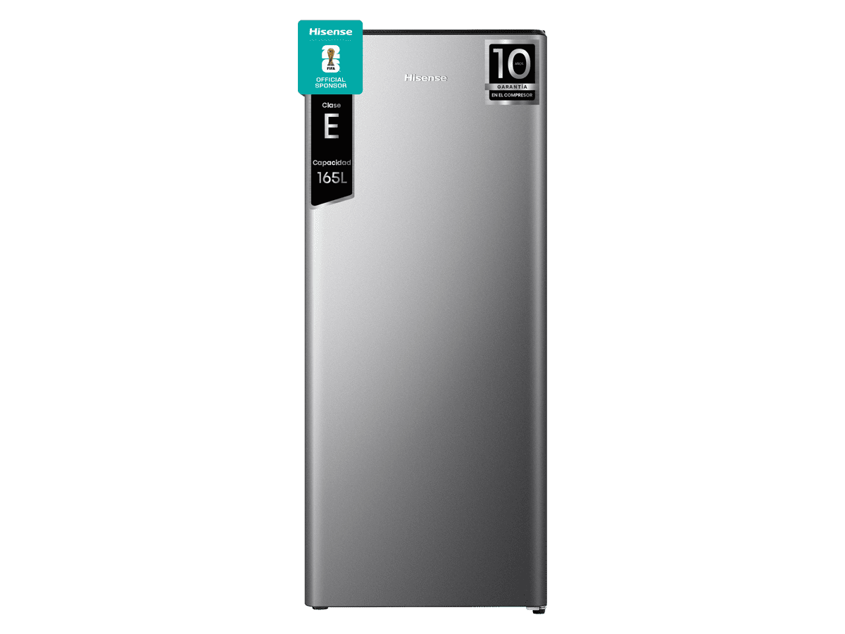 RR220D4BDE - 1 Puerta De Libre Instalación, Clase E, Capacidad 165L, Color Inox