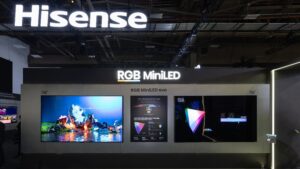 Header blog post Hisense presenta sus televisores RGB MiniLED y proyectores láser en CES 2026