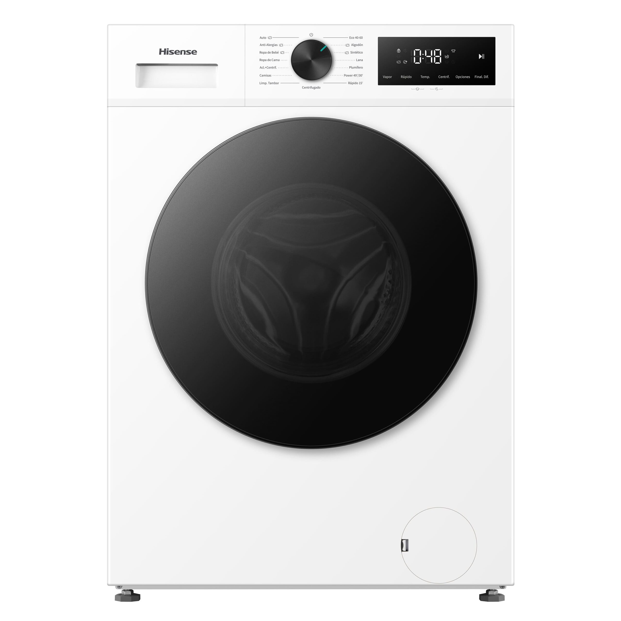 Hisense - WF1I9042BWP2 – Lavadora De Libre Instalación, Clase A, 9 Kg, 1400 rpm, Blanco