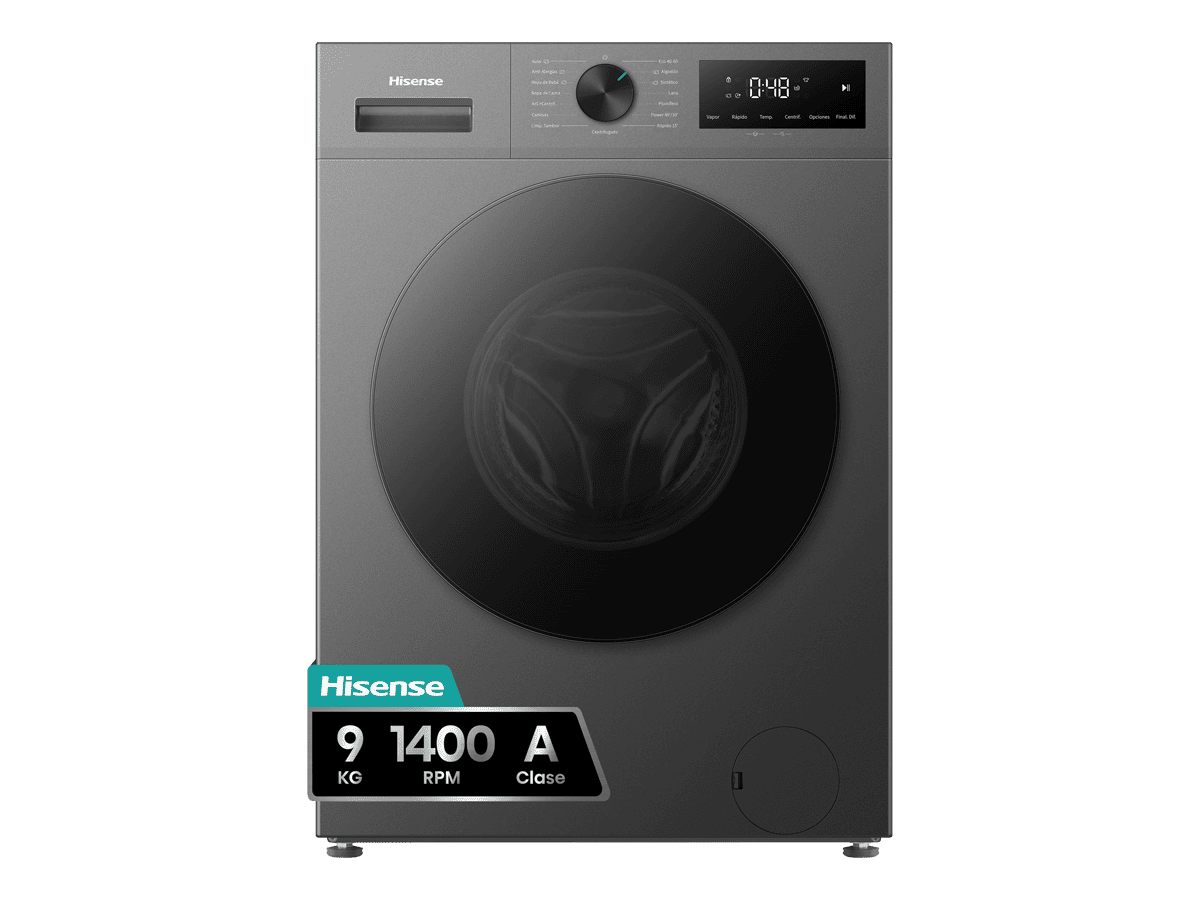 WF1I9042BTP2 - Lavadora De Libre Instalación, Clase A, 9 Kg, 1400 rpm, Inox